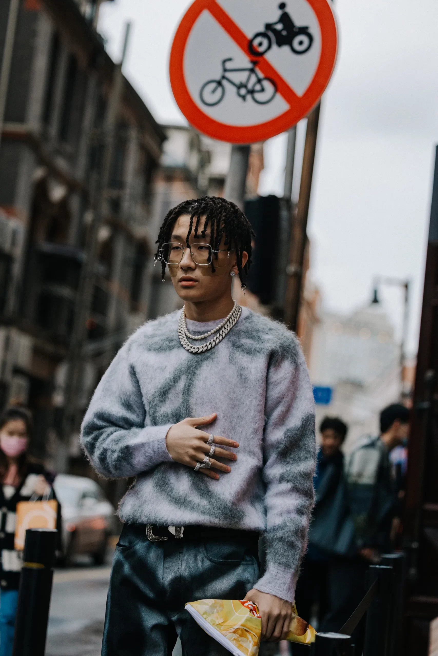 Een voorbeeld van streetstyle in Shanghai