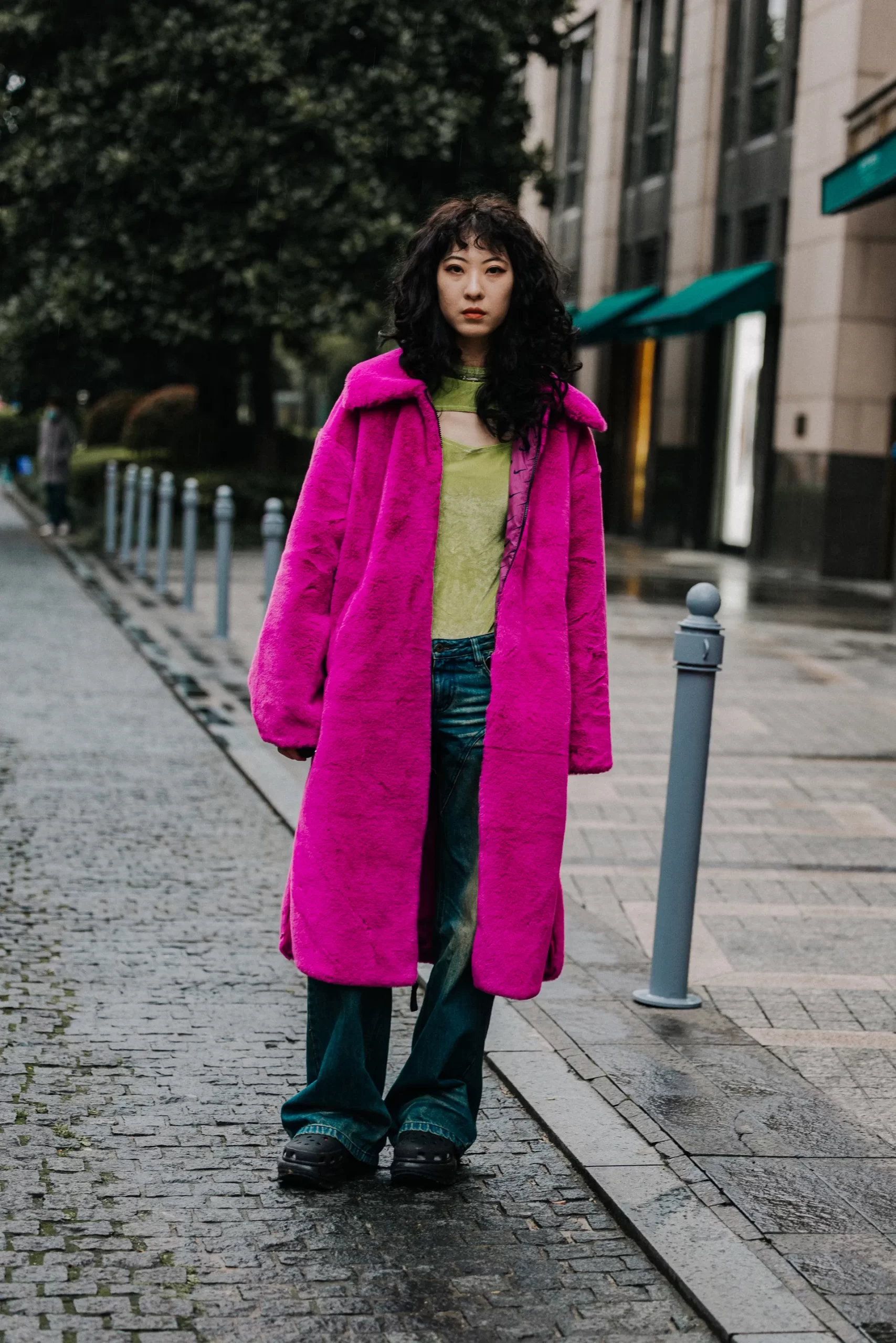 Een voorbeeld van streetstyle in Shanghai