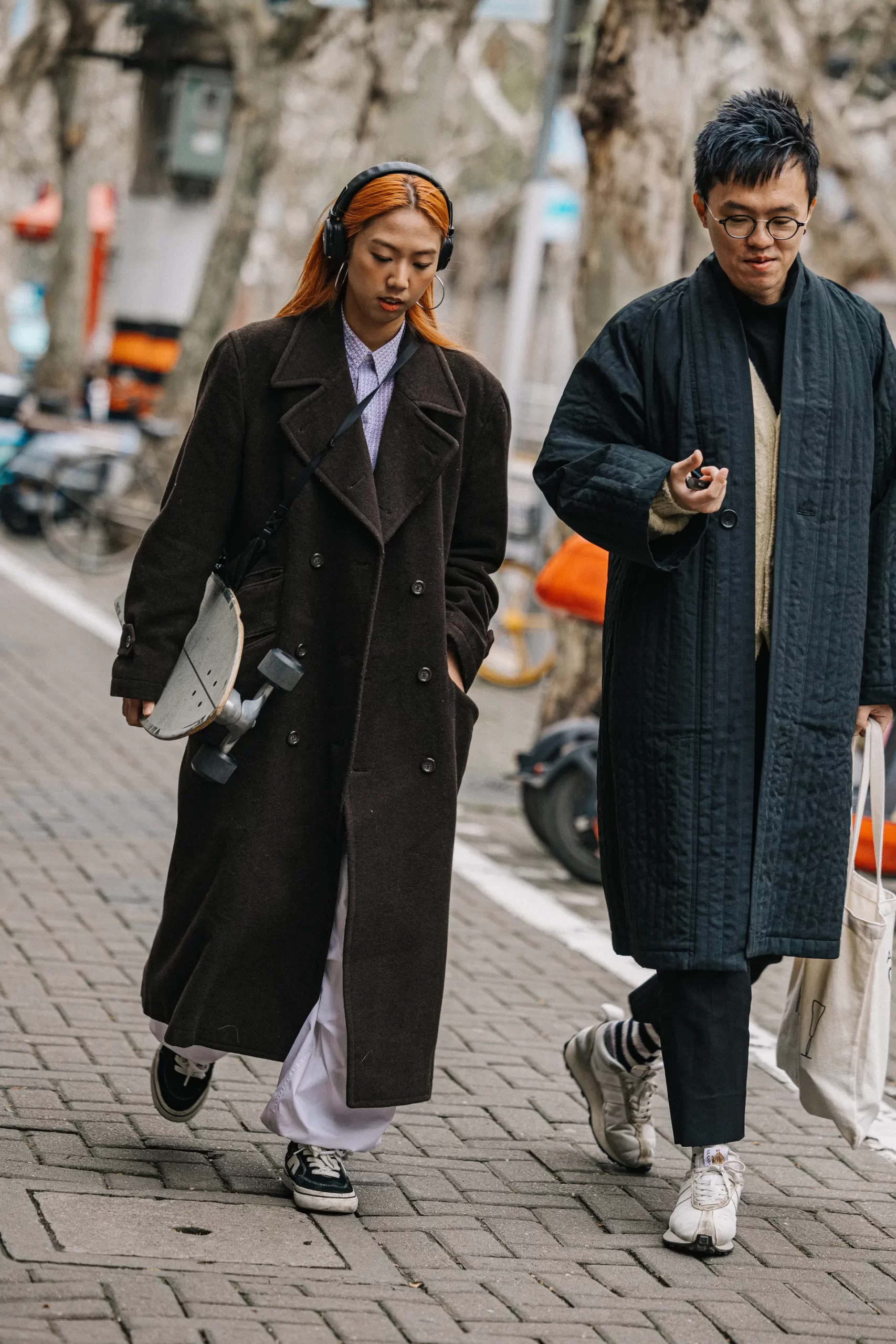Een voorbeeld van streetstyle in Shanghai