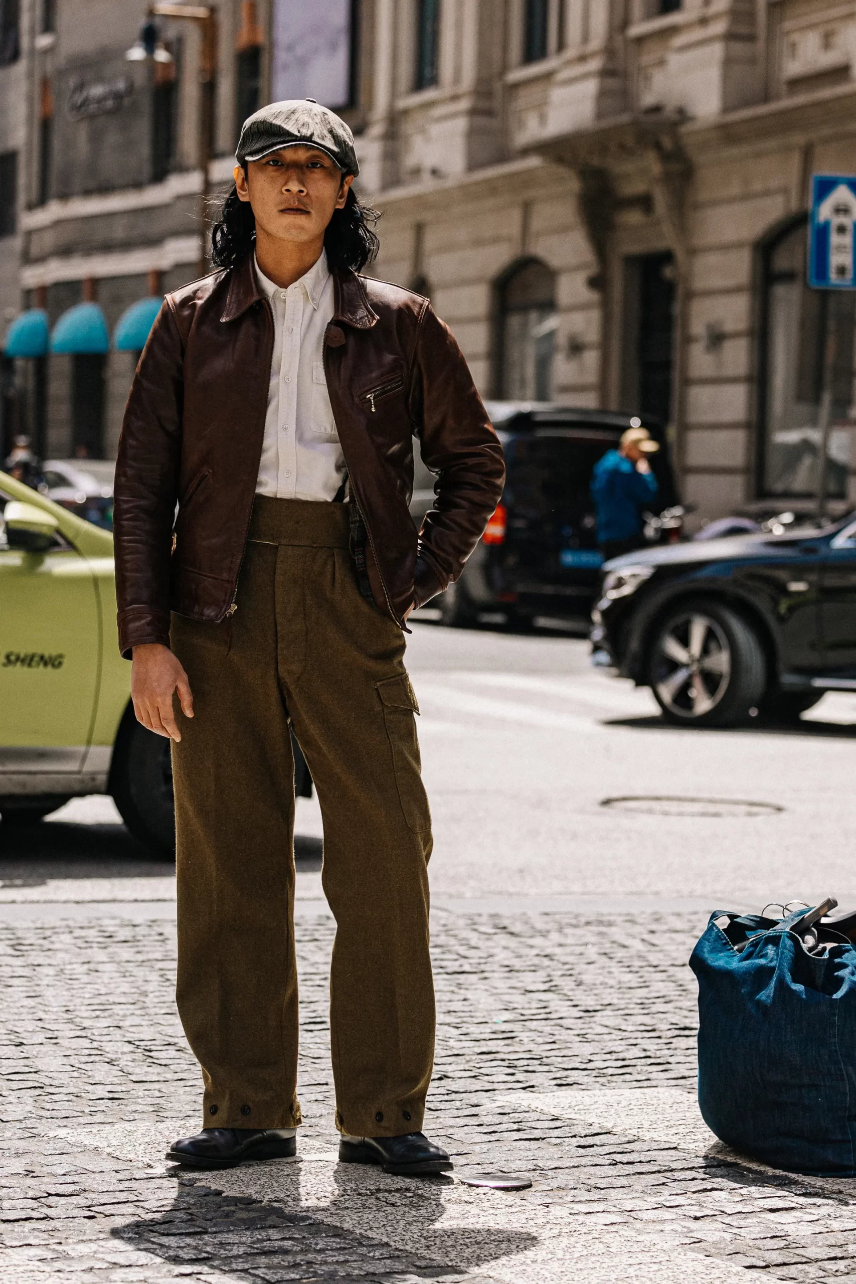 Een voorbeeld van streetstyle in Shanghai