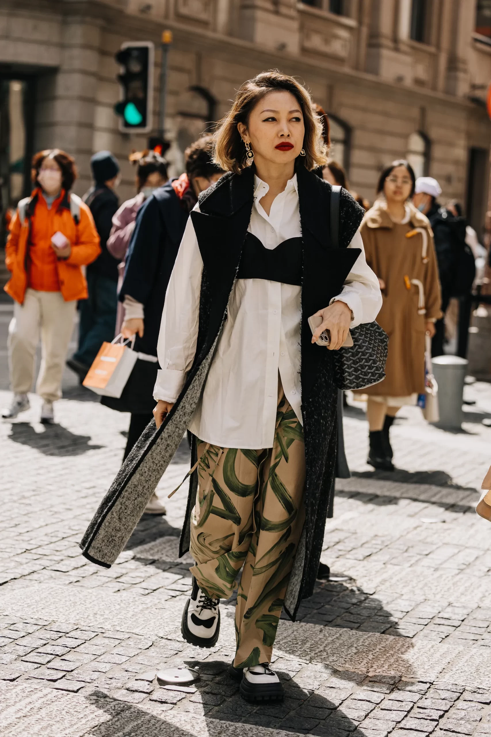 Een voorbeeld van streetstyle in Shanghai