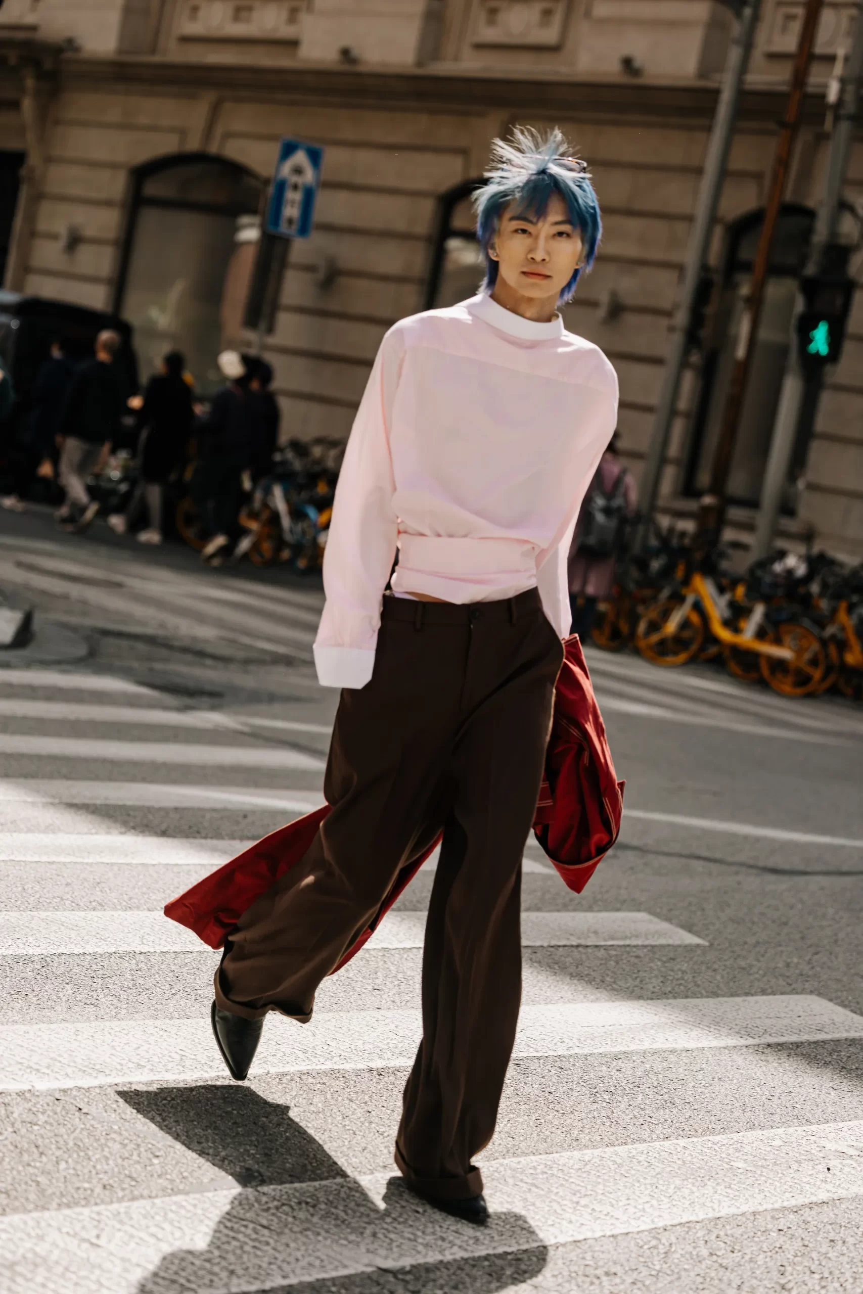 Streetstyle tijdens Shanghai Fashion Week herfst/winter 2023