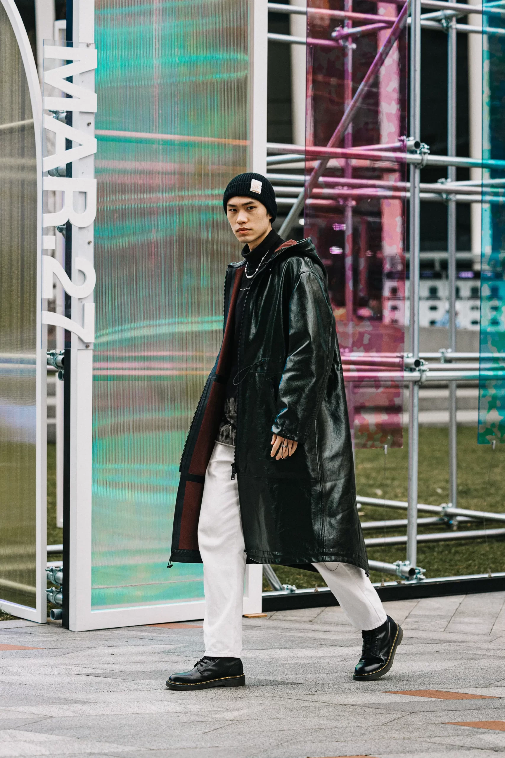 Streetstyle tijdens Shanghai Fashion Week herfst/winter 2023