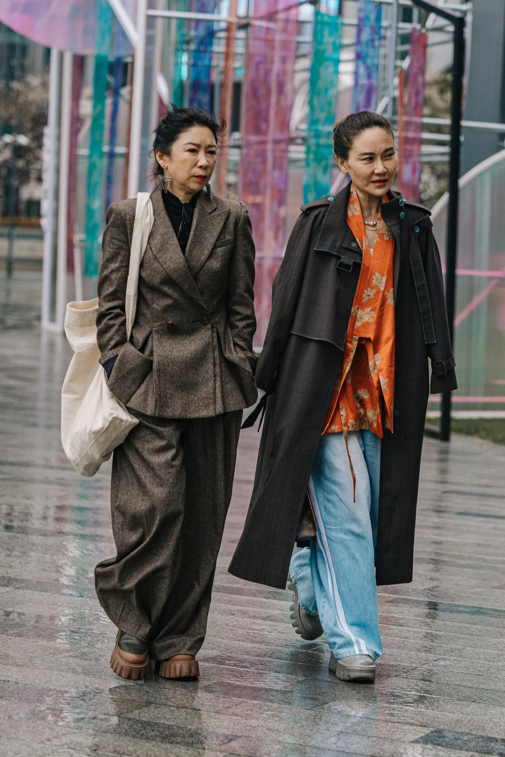 Een voorbeeld van streetstyle in Shanghai