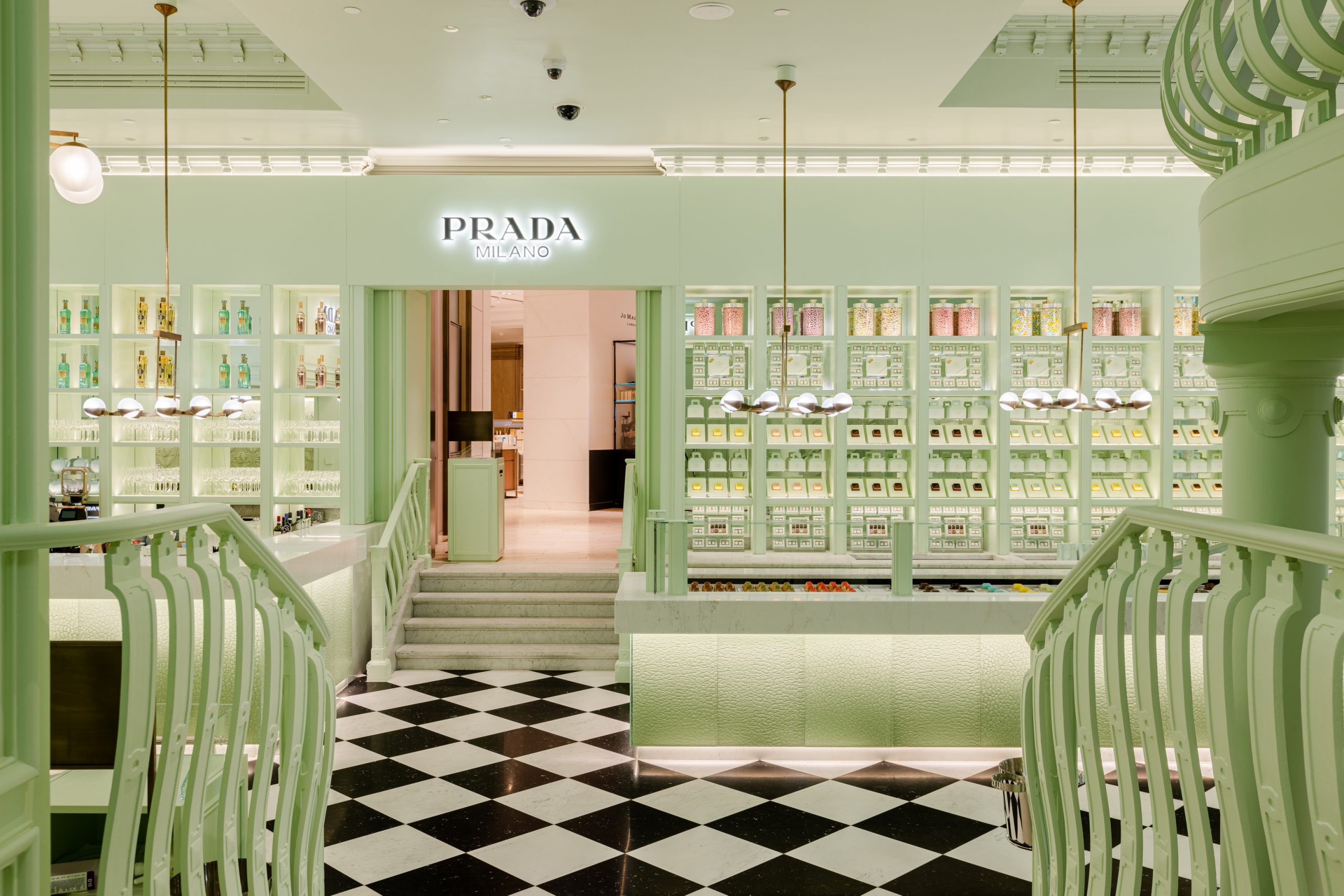 Prada Caffè in Harrods in Londen