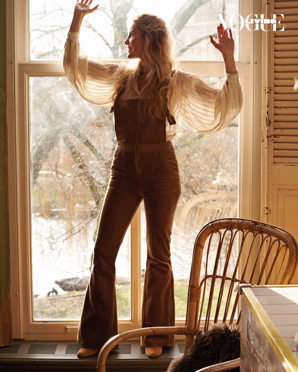 Marije Braber in haar huis met Chris Zegers