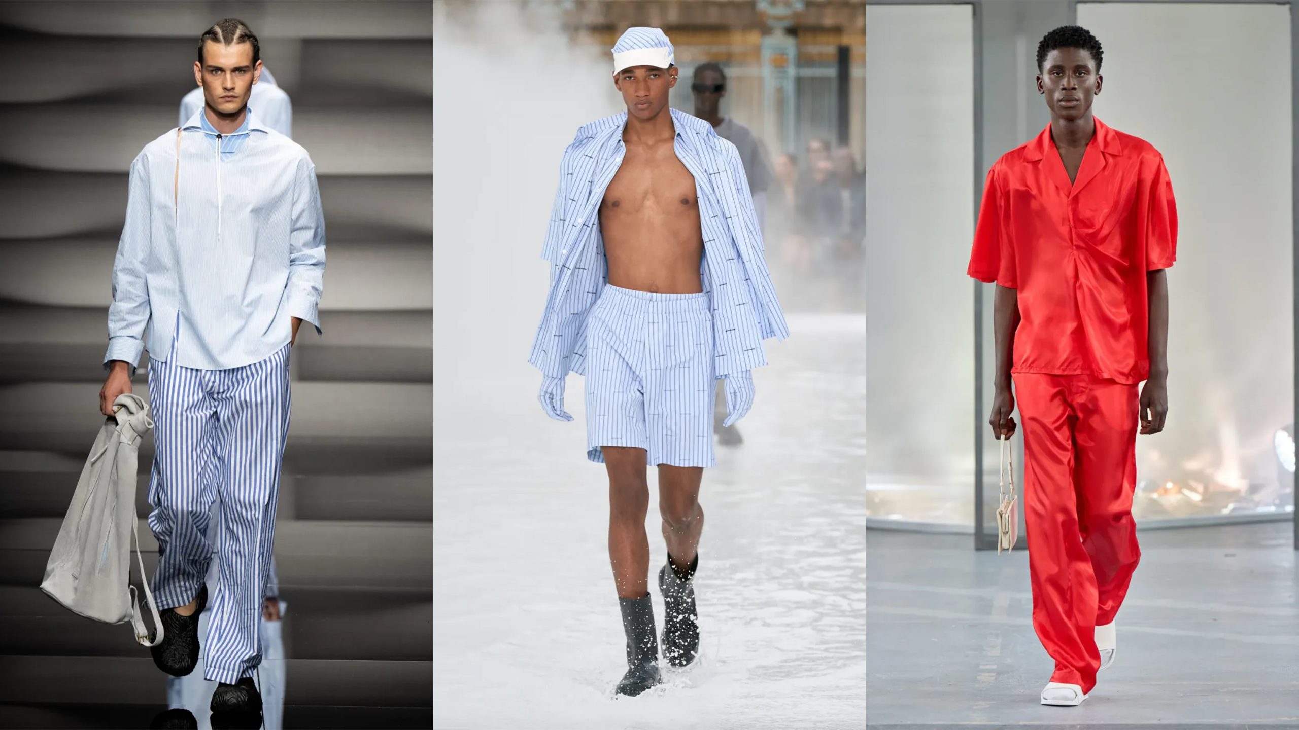 Pyjama's als kledingstuk bij de lente/zomer 2023 shows