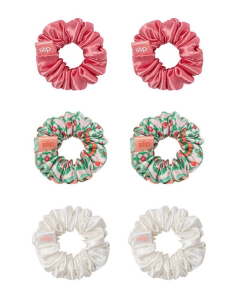 slip silk zijde mini scrunchies haarelastiek set