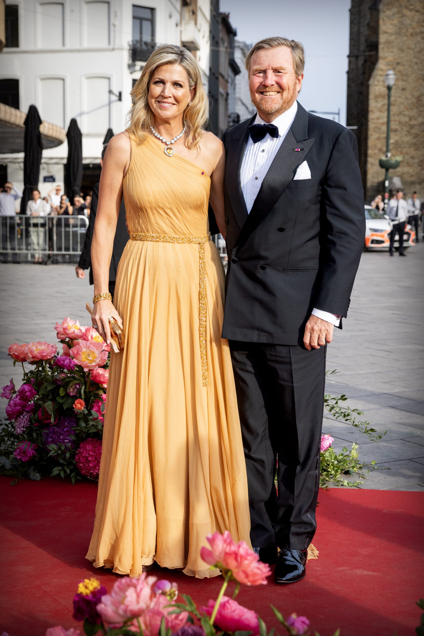 Maxima in een dromerige jurk van Jan Taminiau