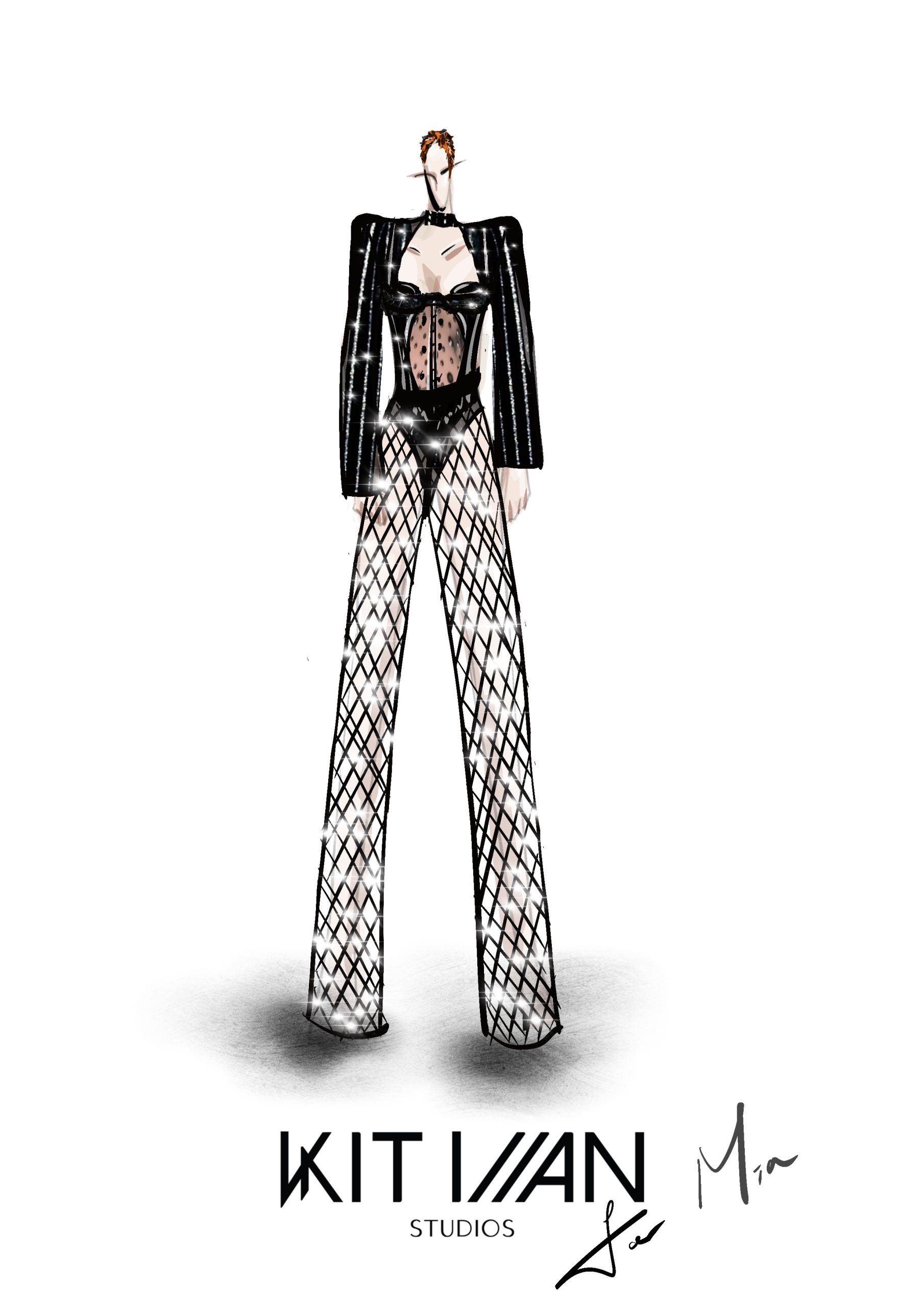 De alternatieve broek voor Mia voor het Songfestival