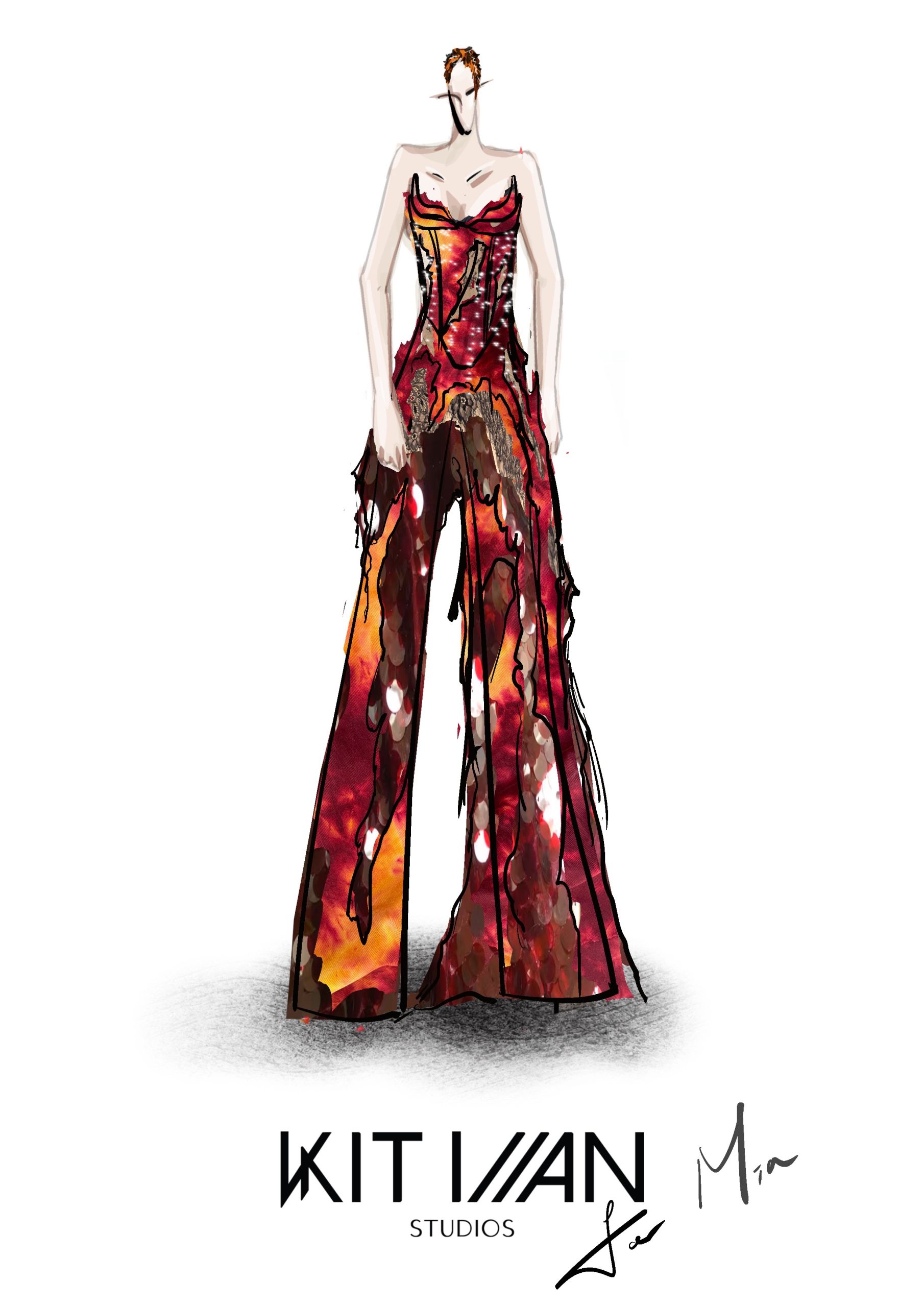 Alternatieve look van Mia voor het Songfestival