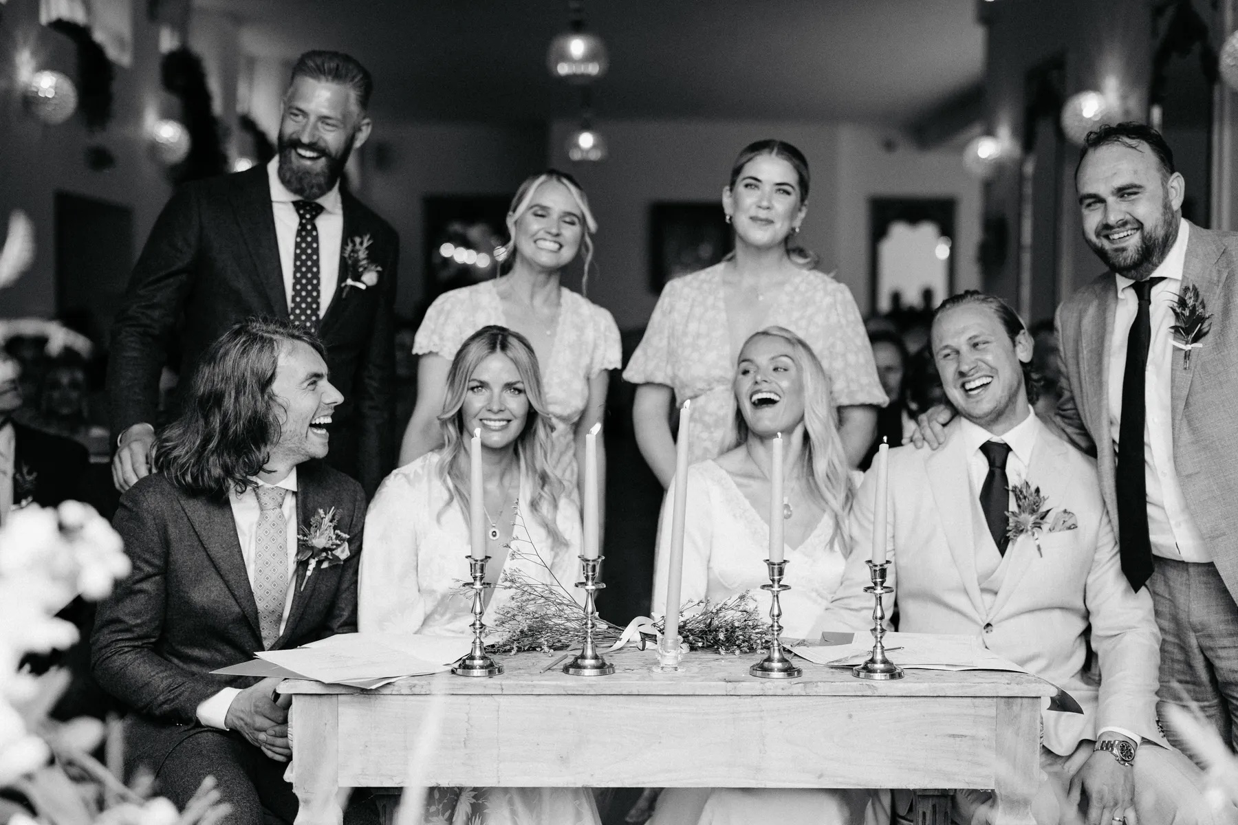 ceremonie gezamenlijke bruiloft