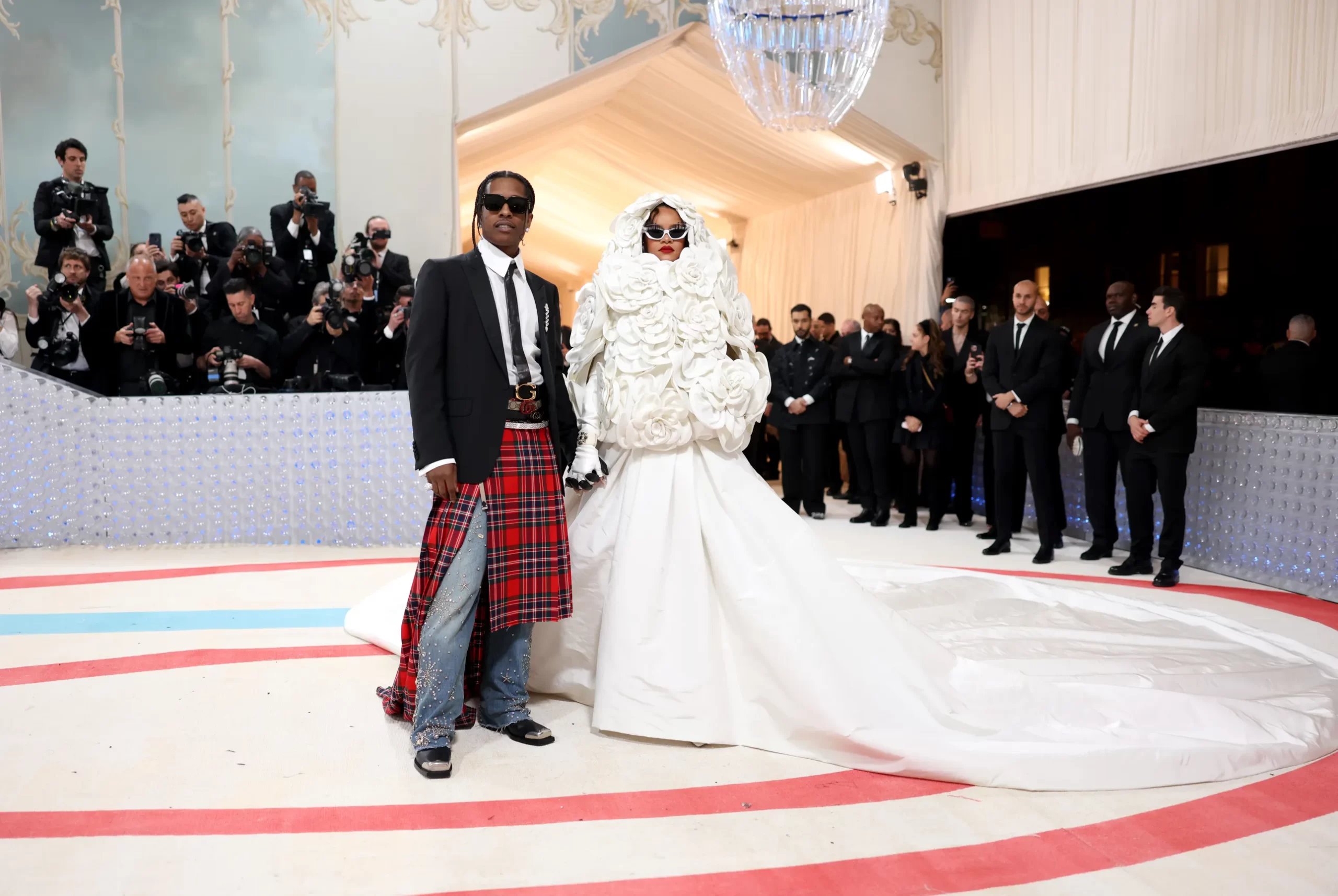 A$AP Rocky in Gucci en Rihanna in Valentino