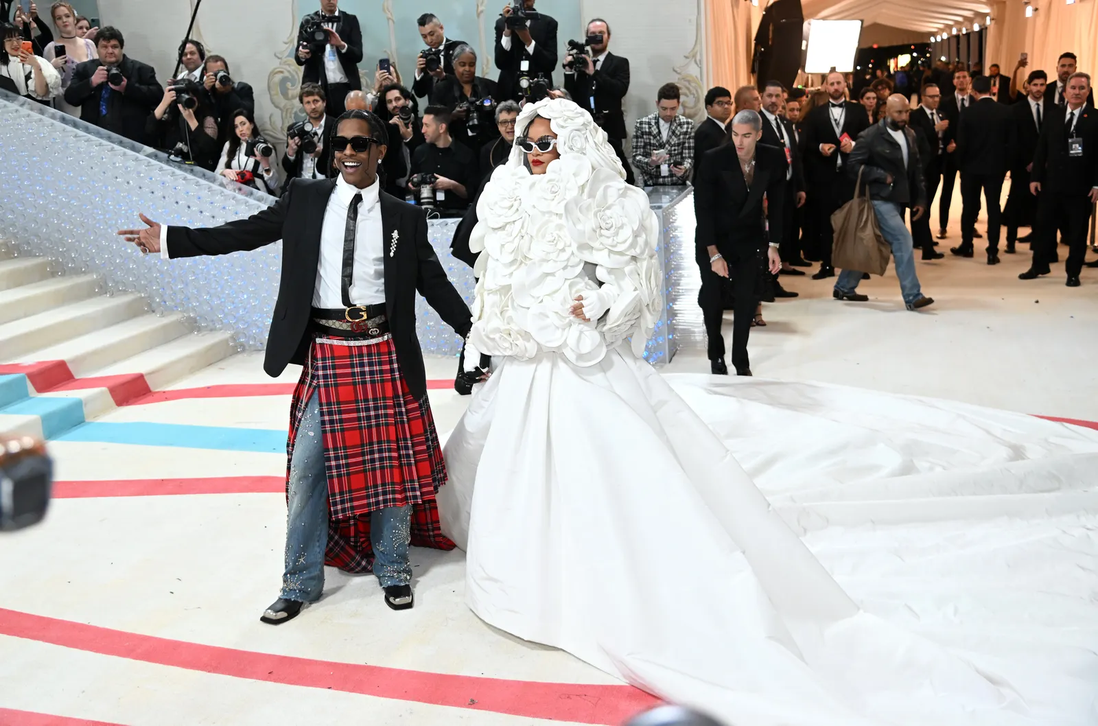 Rihanna en A$AP Rocky op het Met Gala 2023