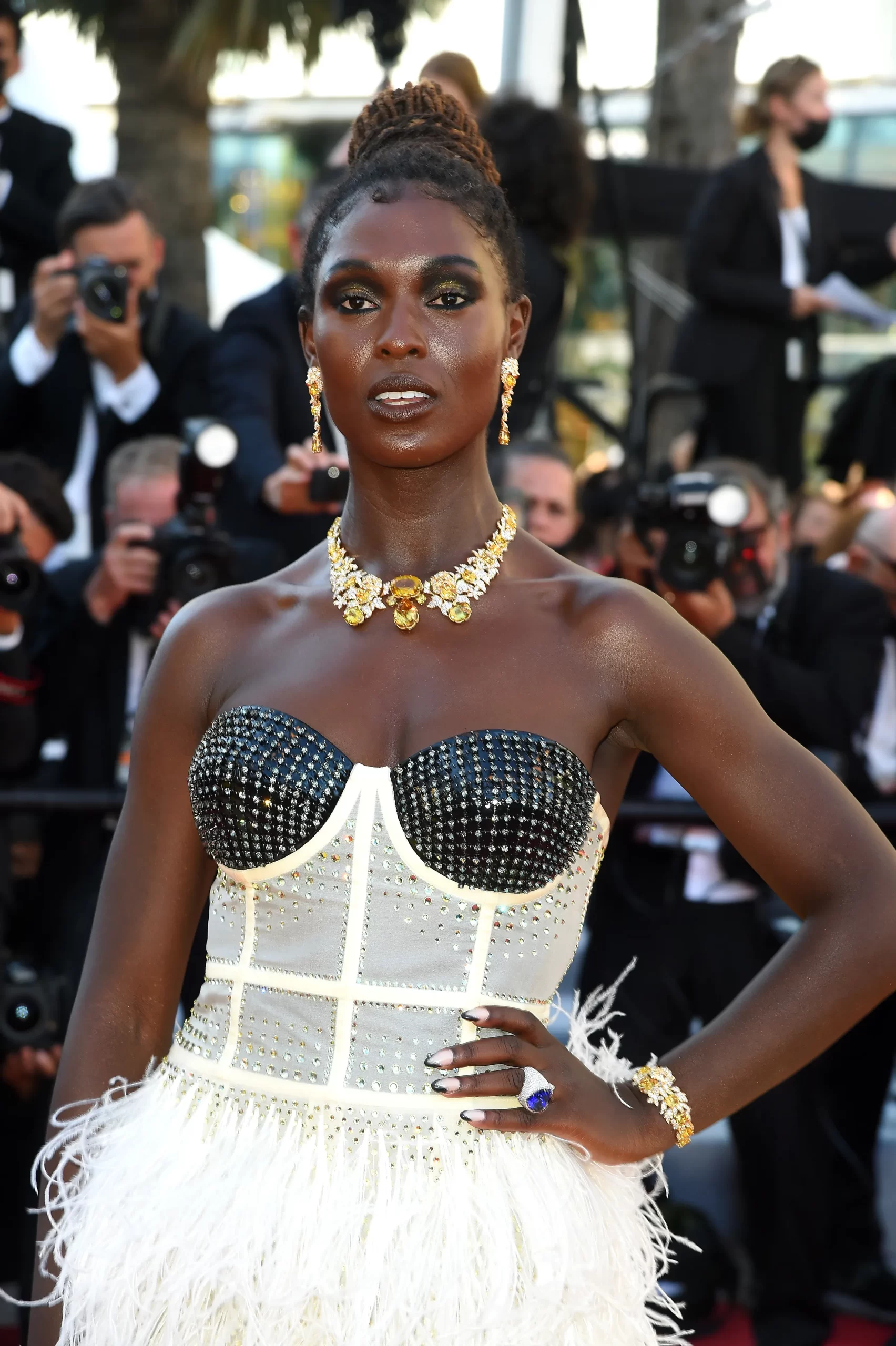 Jodie Turner-Smith met juwelen van Gucci, 2021