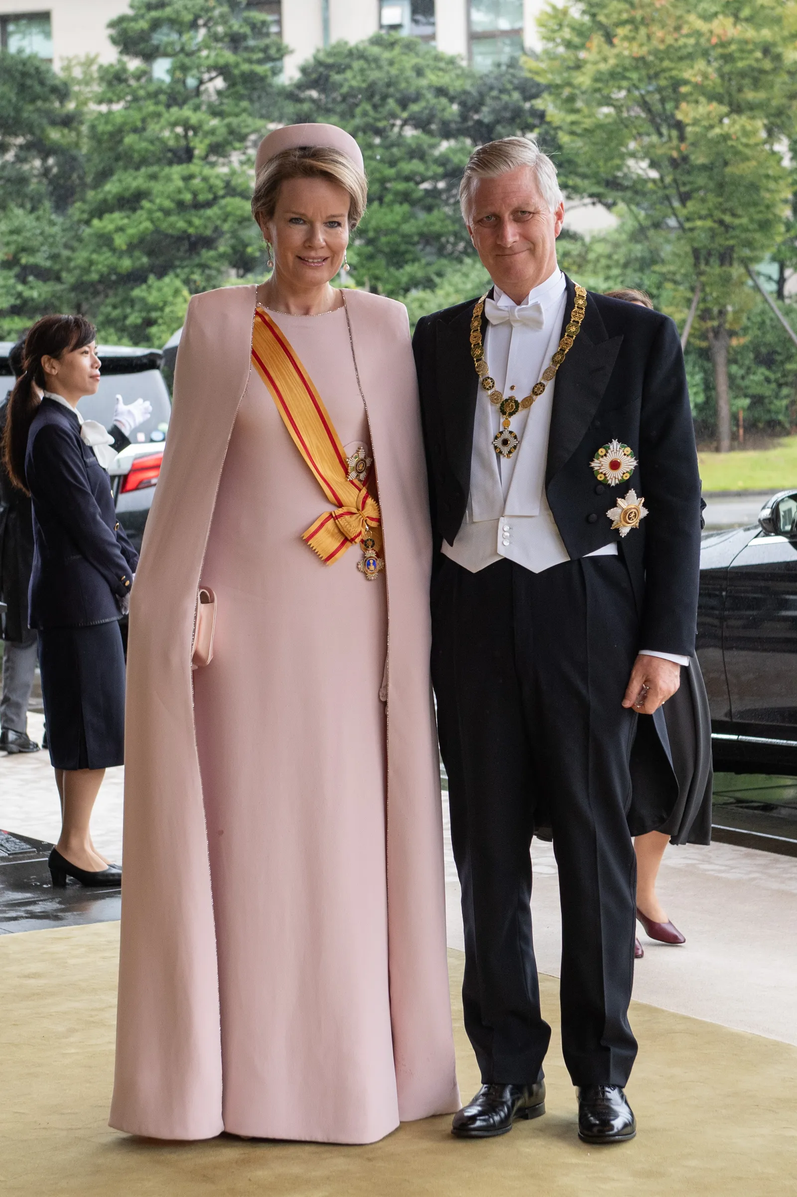 Koning Philippe en Koningin Mathilde van België samen zullen aanwezig zijn bij de kroning van Charles