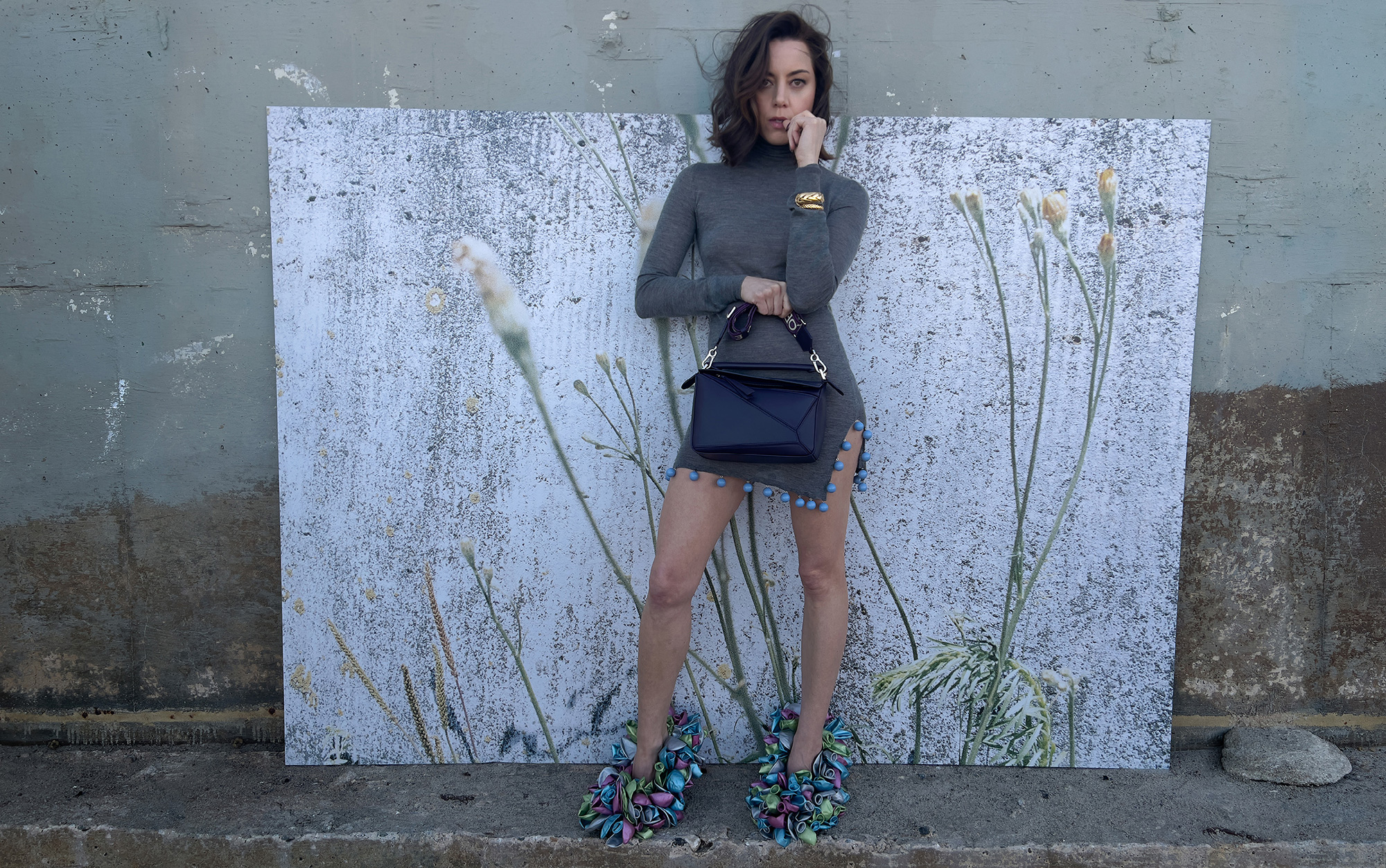 Aubrey Plaza voor Loewe's nieuwe campagne