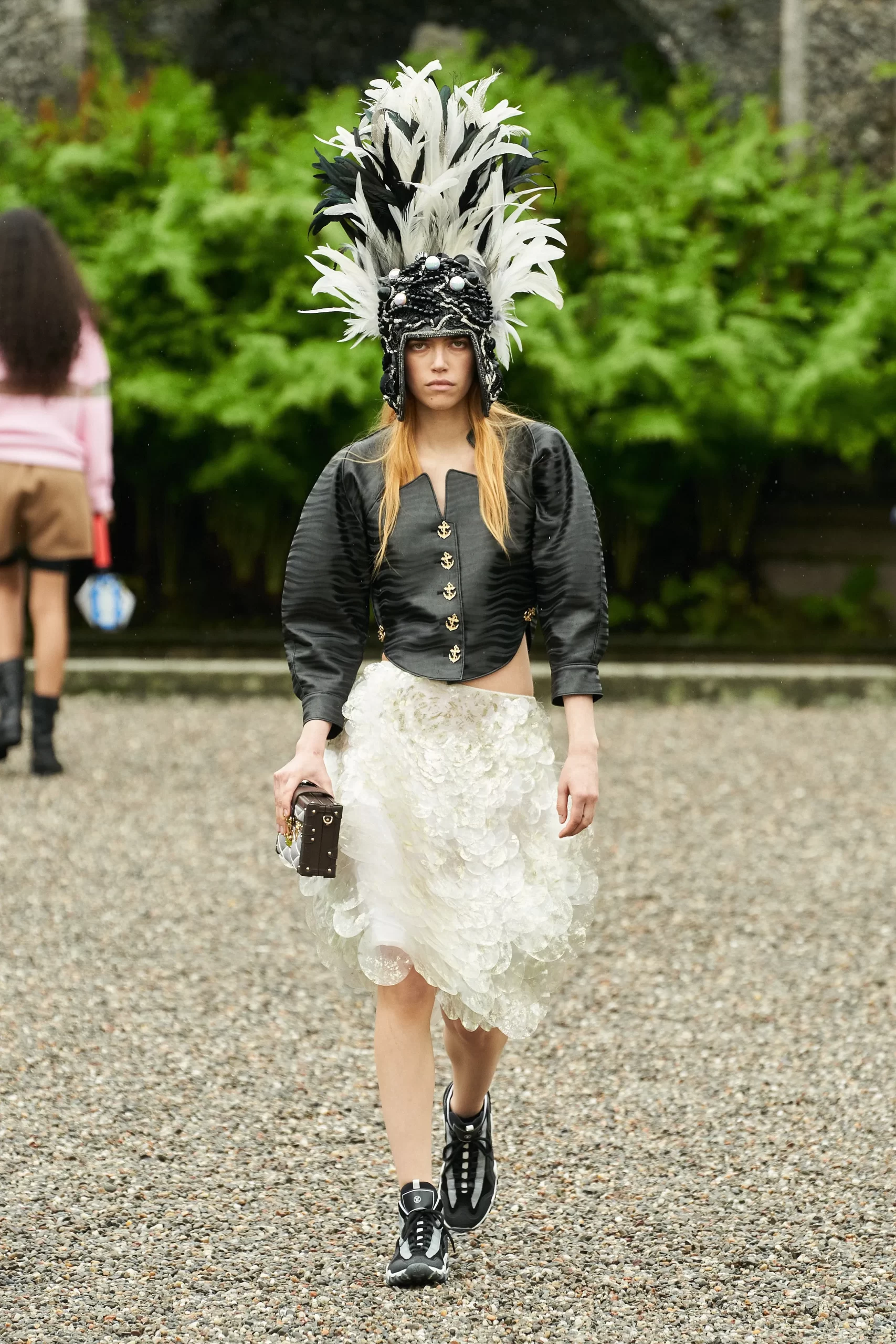 Een look uit de show van LV op Isola Bella