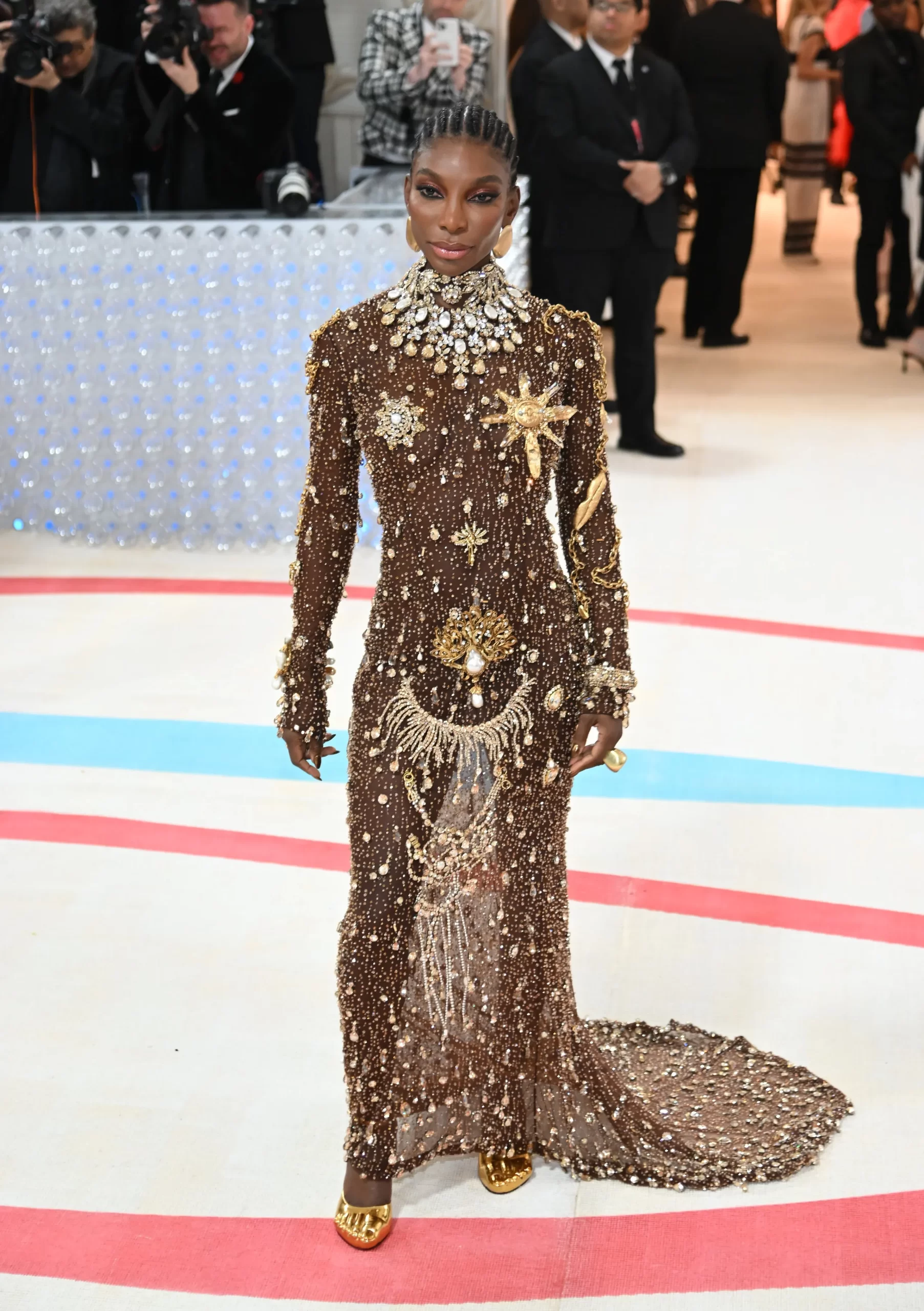 Michaela Coel in Schiaparelli is een van de beste looks van het Met Gala 2023