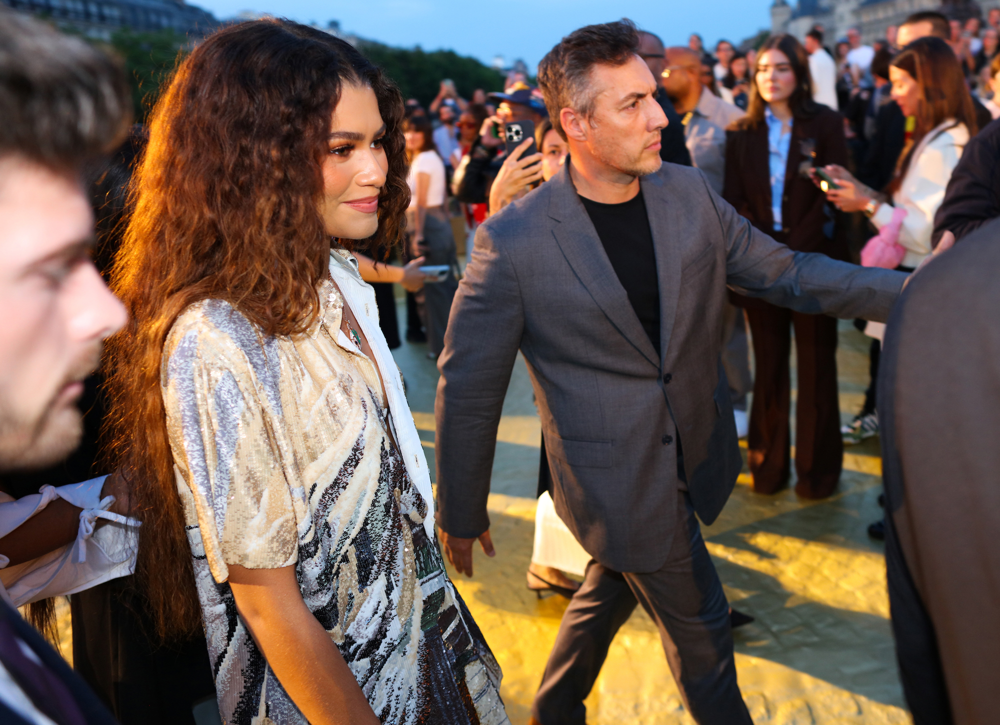 Zendaya bij de show van Louis Vuitton