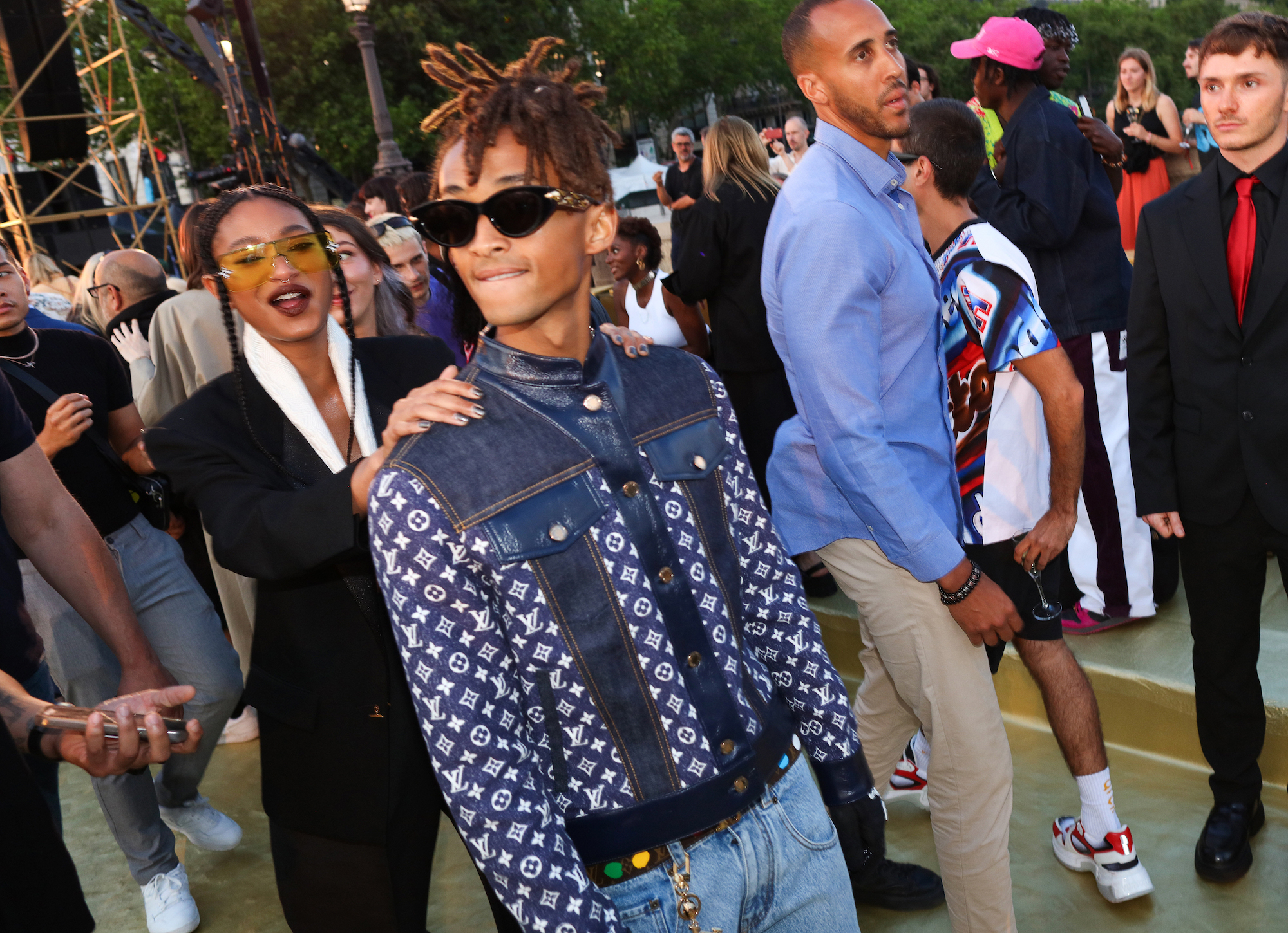 Willow en Jaden Smith bij de show van Louis Vuitton