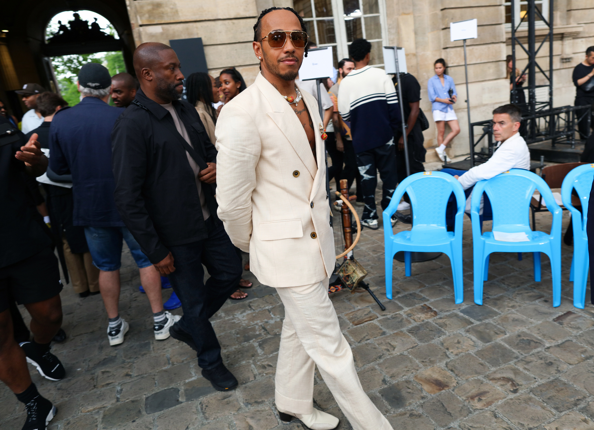 Streetstyle tijdens Paris Men's Fashion Week lente/zomer 2024