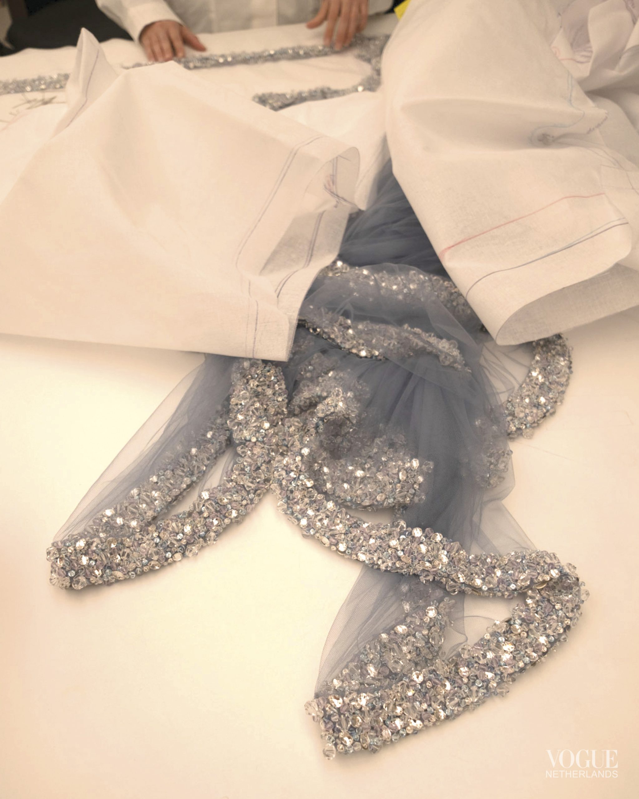 Het couture-atelier van Dior in Parijs