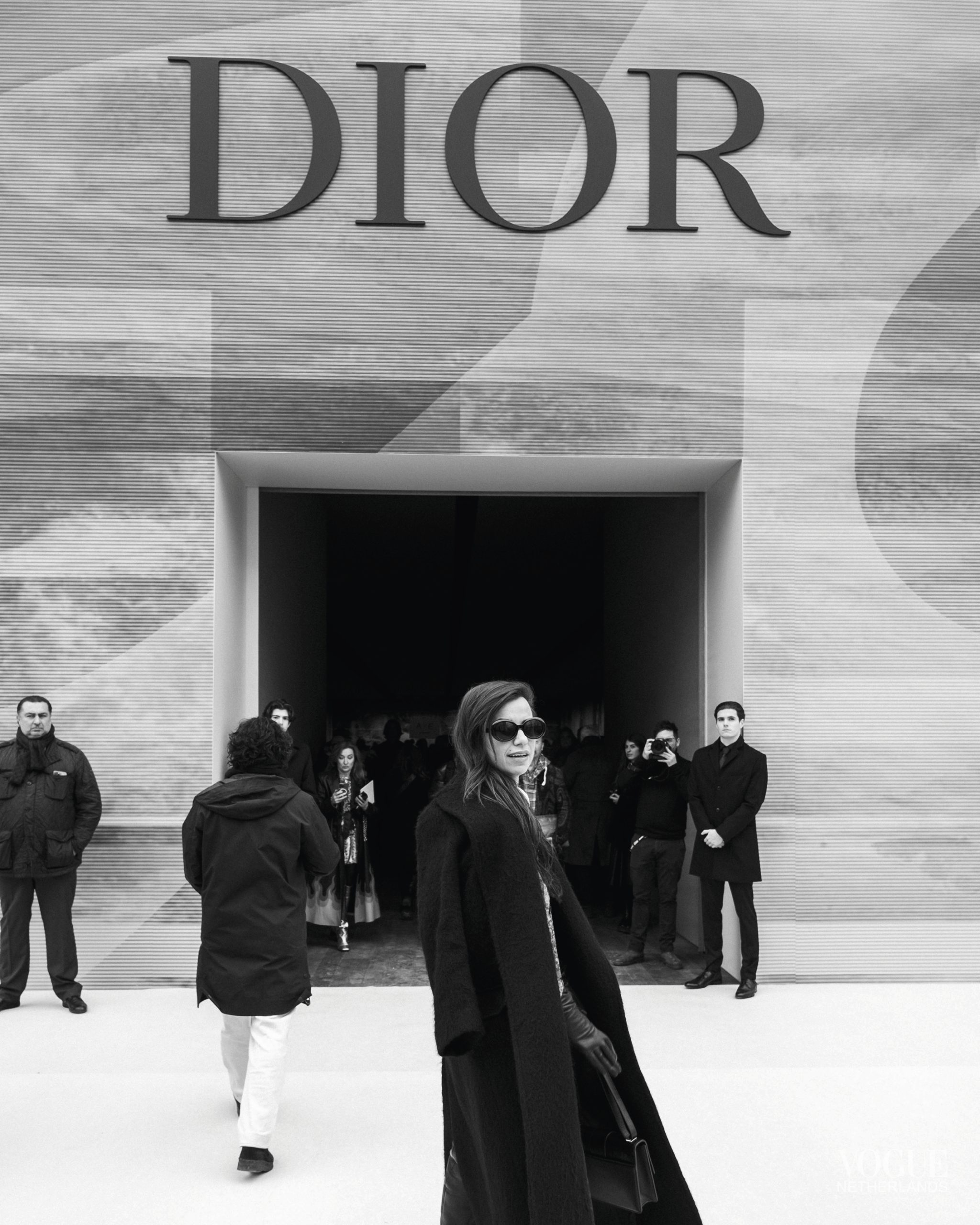 Yeliz bij de coutureshow van Dior in Parijs