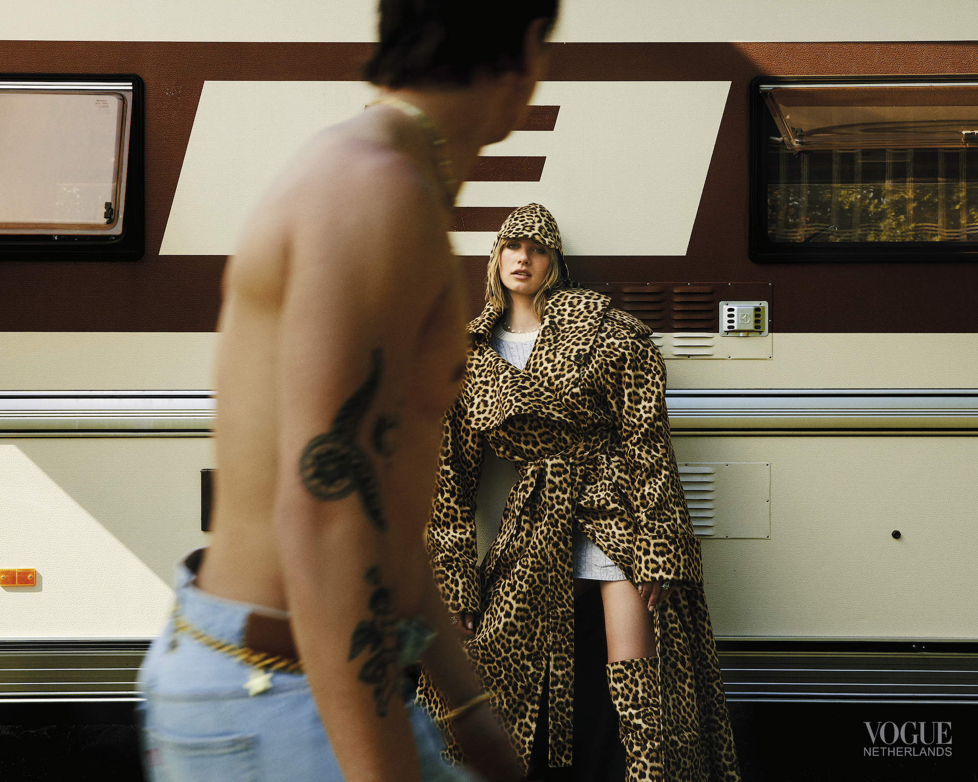 Het koppel in hun shoot voor Vogue's juli/augustusnummer