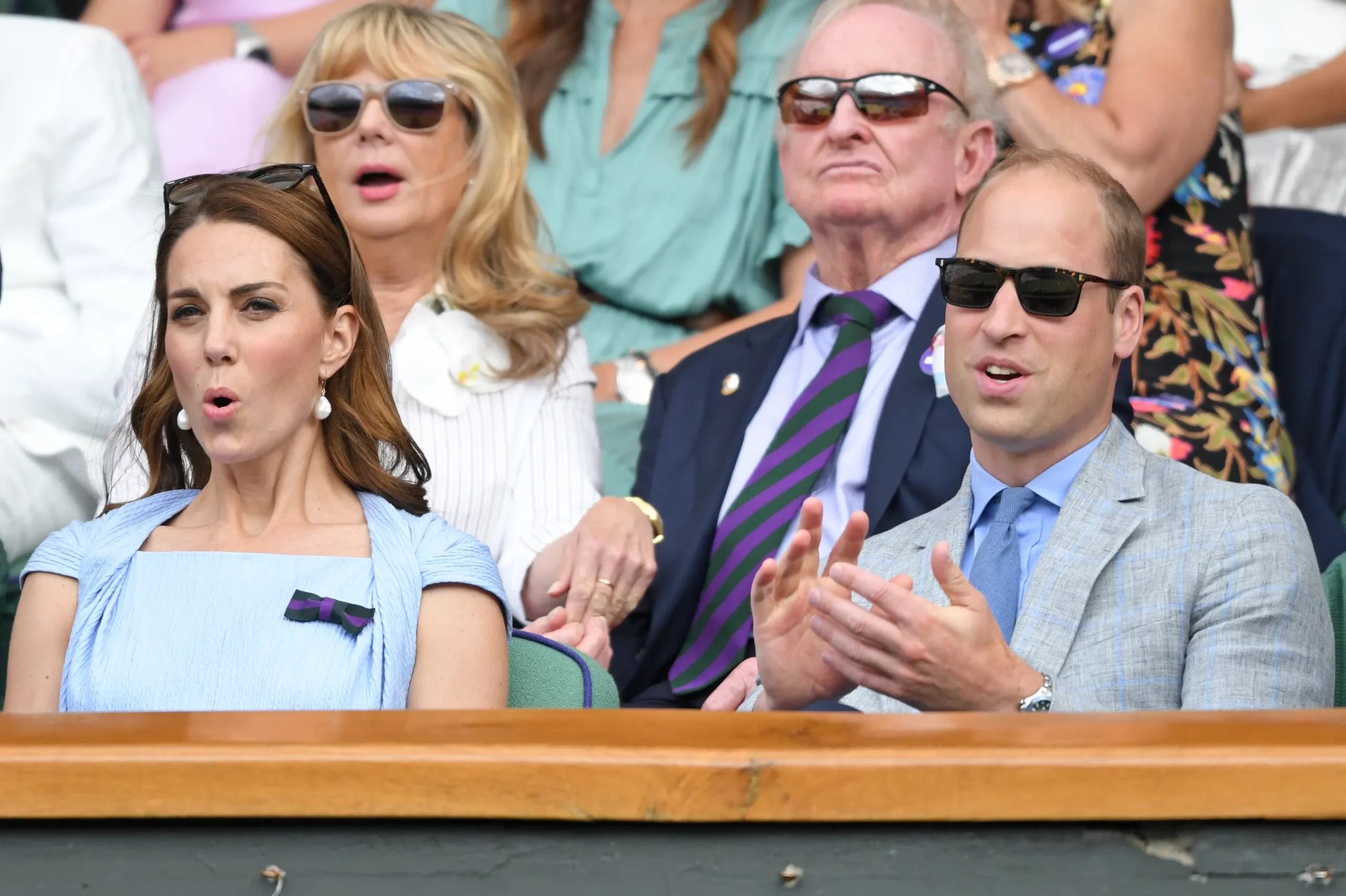 Prins William en prinses Kate op Wimbledon