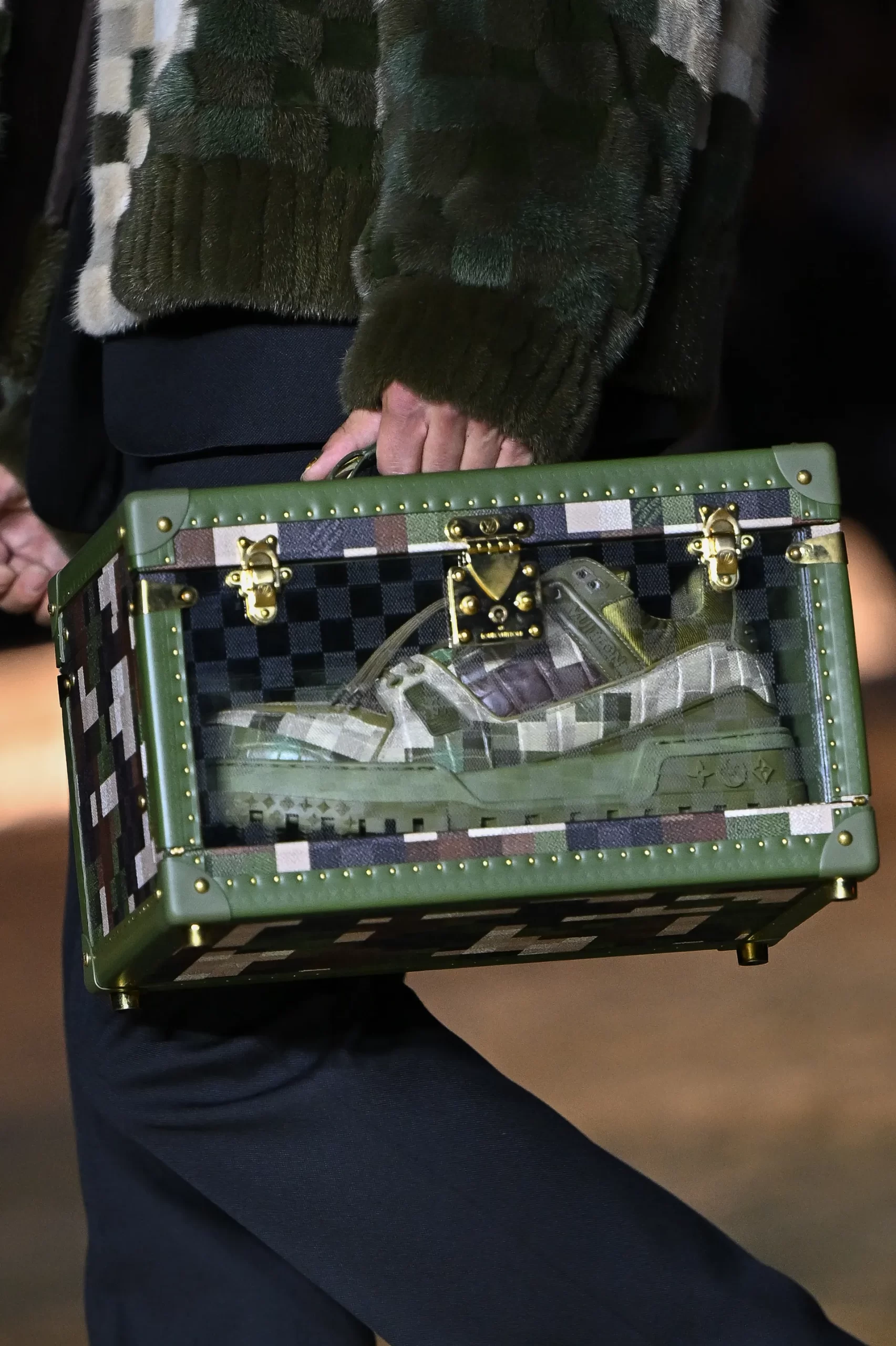 Koffer met schoen erin