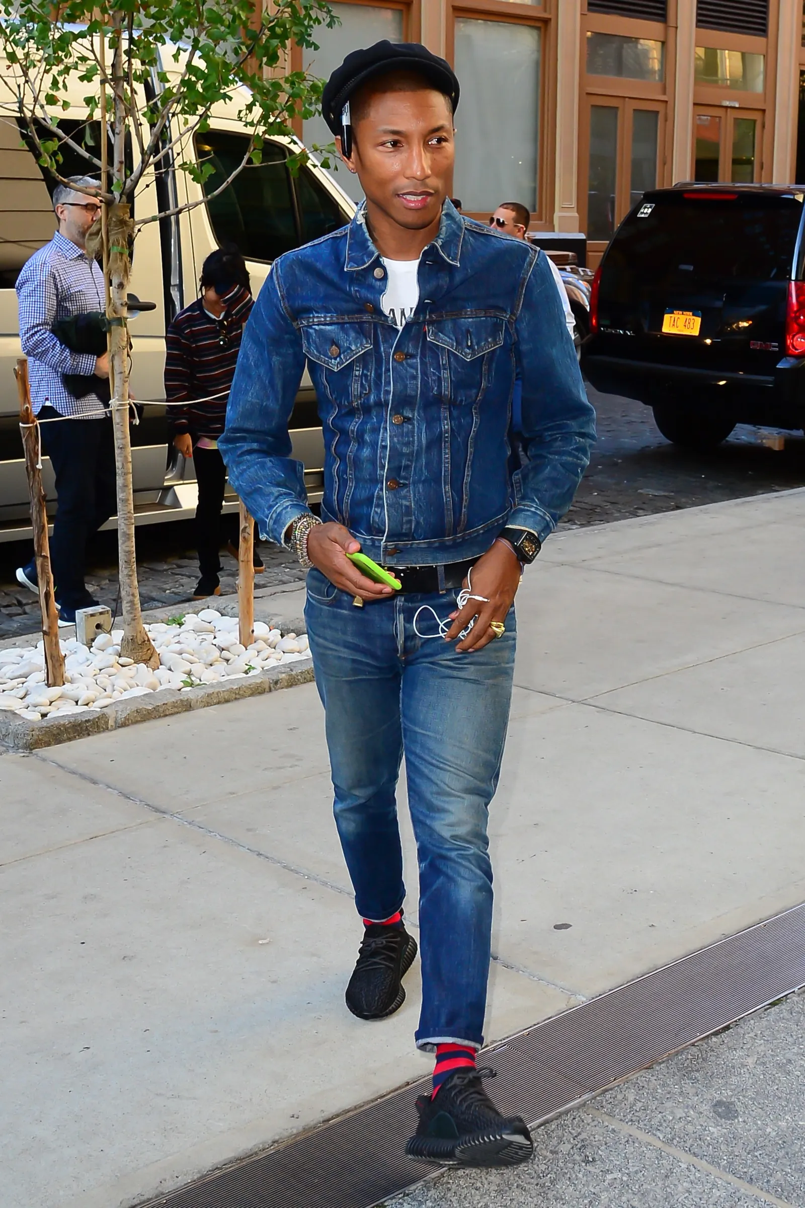 Double denim in New York in 2015