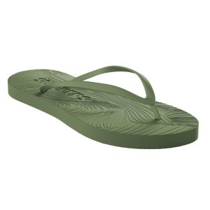 sleepers slim green flip flops