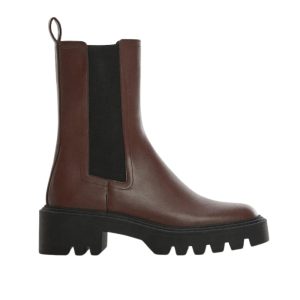 mango Chelsea boots leer