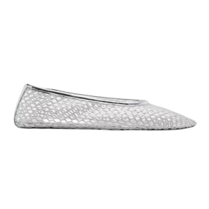 mango metallic mesh schoen