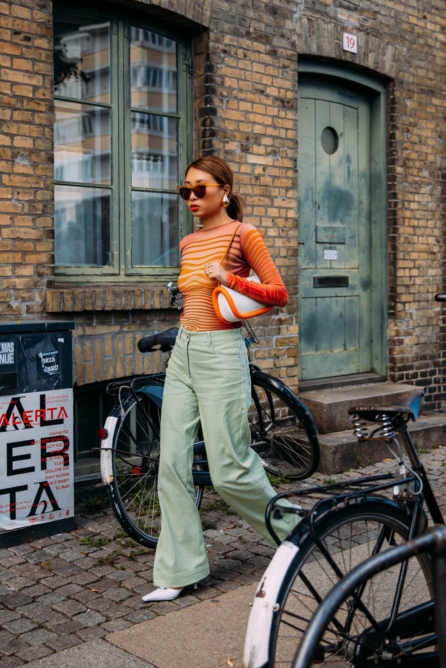 Streetstyle tijdens Copenhagen Fashion Week lente/zomer 2024
