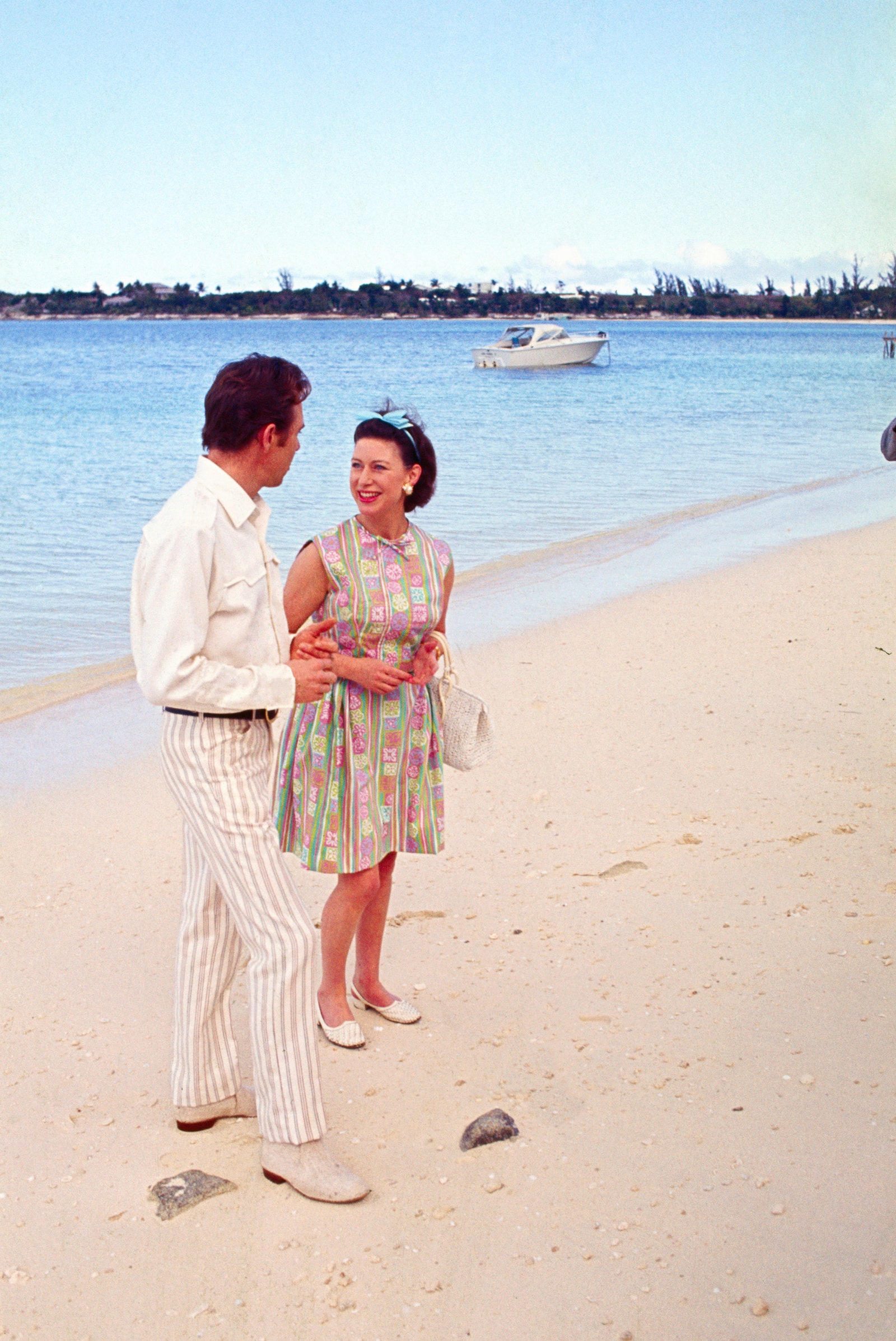 Princess Margaret and Lord Snowdon in the Bahamas in 1967.