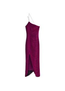 Mango jurk franjes roze