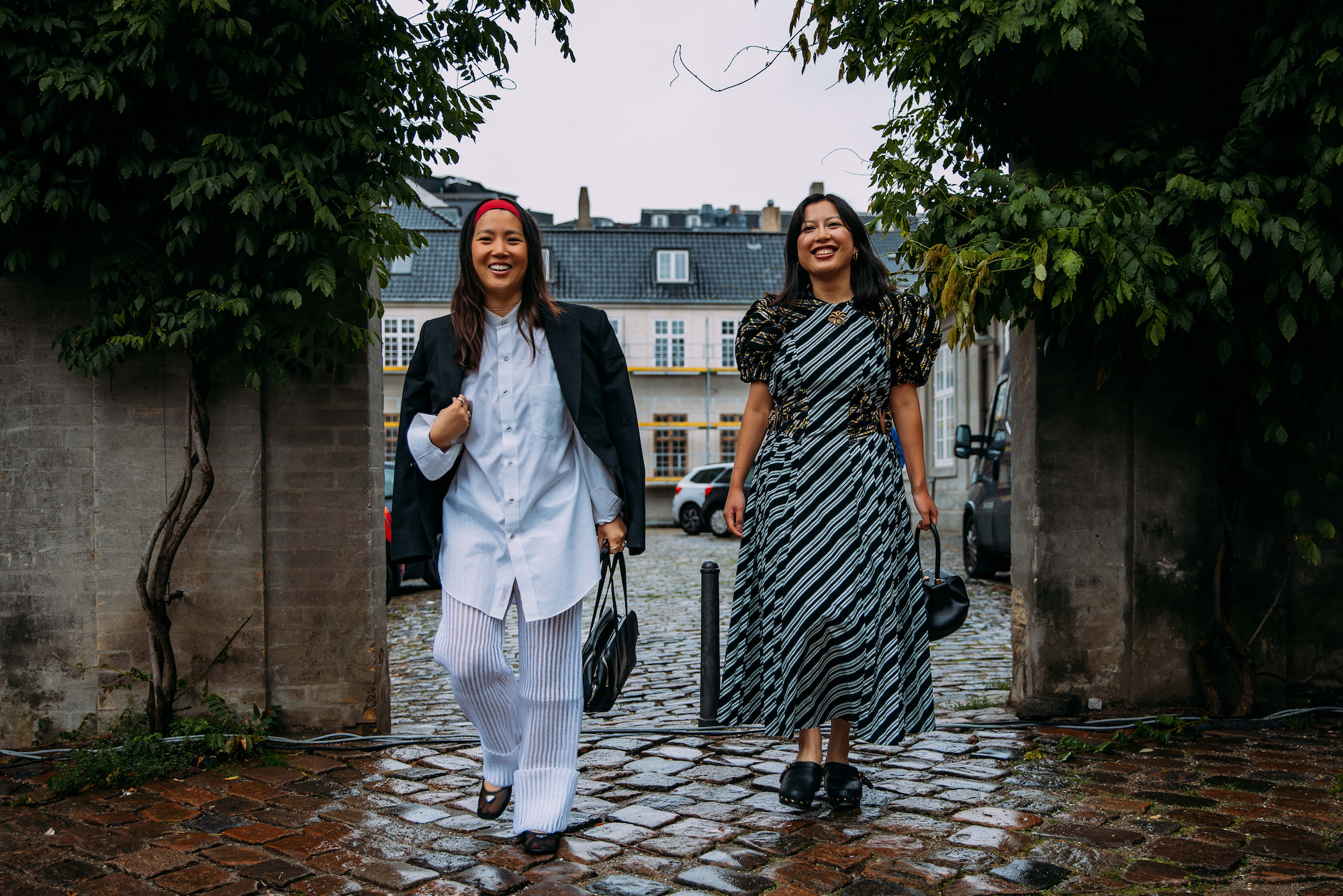 Streetstyle tijdens Copenhagen Fashion Week lente/zomer 2024