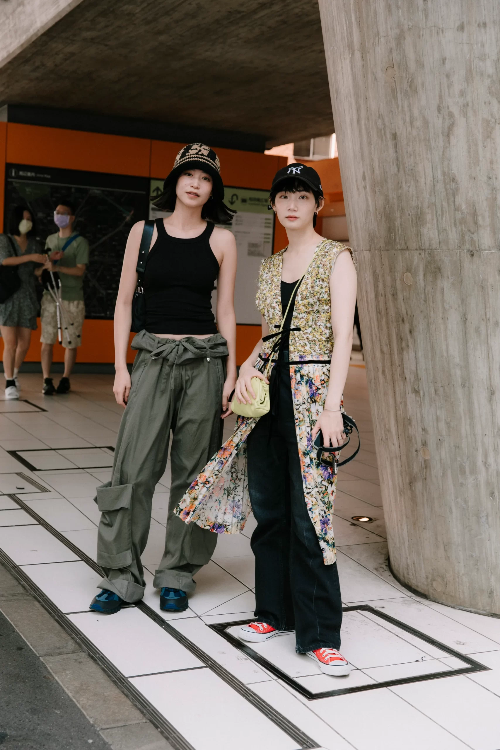 Streetstyle tijdens Tokyo Fashion Week lente/zomer 2024