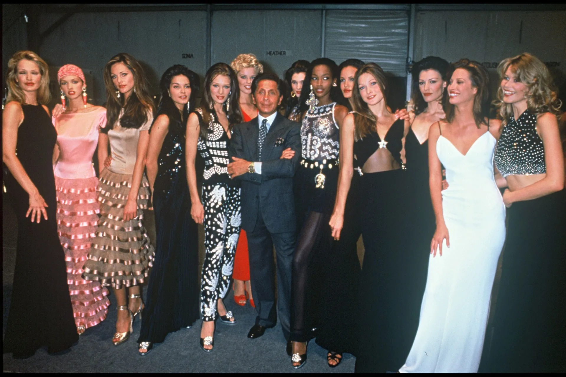 Foto's van supermodellen uit de jaren 90