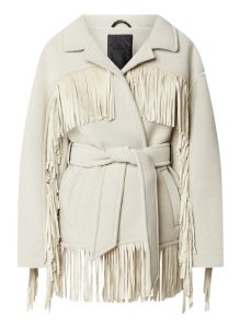 Goldbergh jas franjes de Bijenkorf