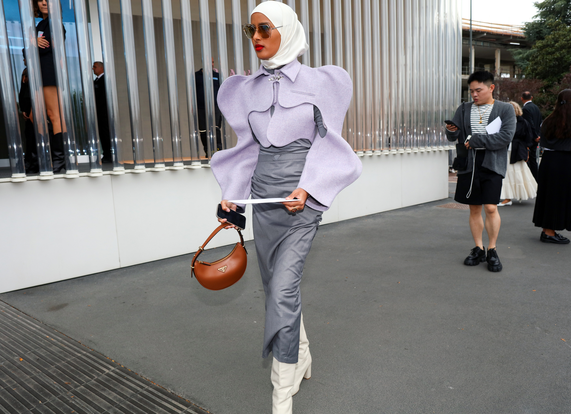 Streetstyle tijdens Milan Fashion Week lente/zomer 2024