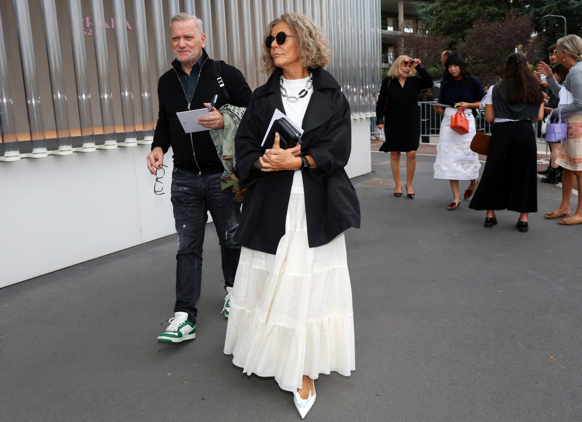 Streetstyle tijdens Milan Fashion Week lente/zomer 2024