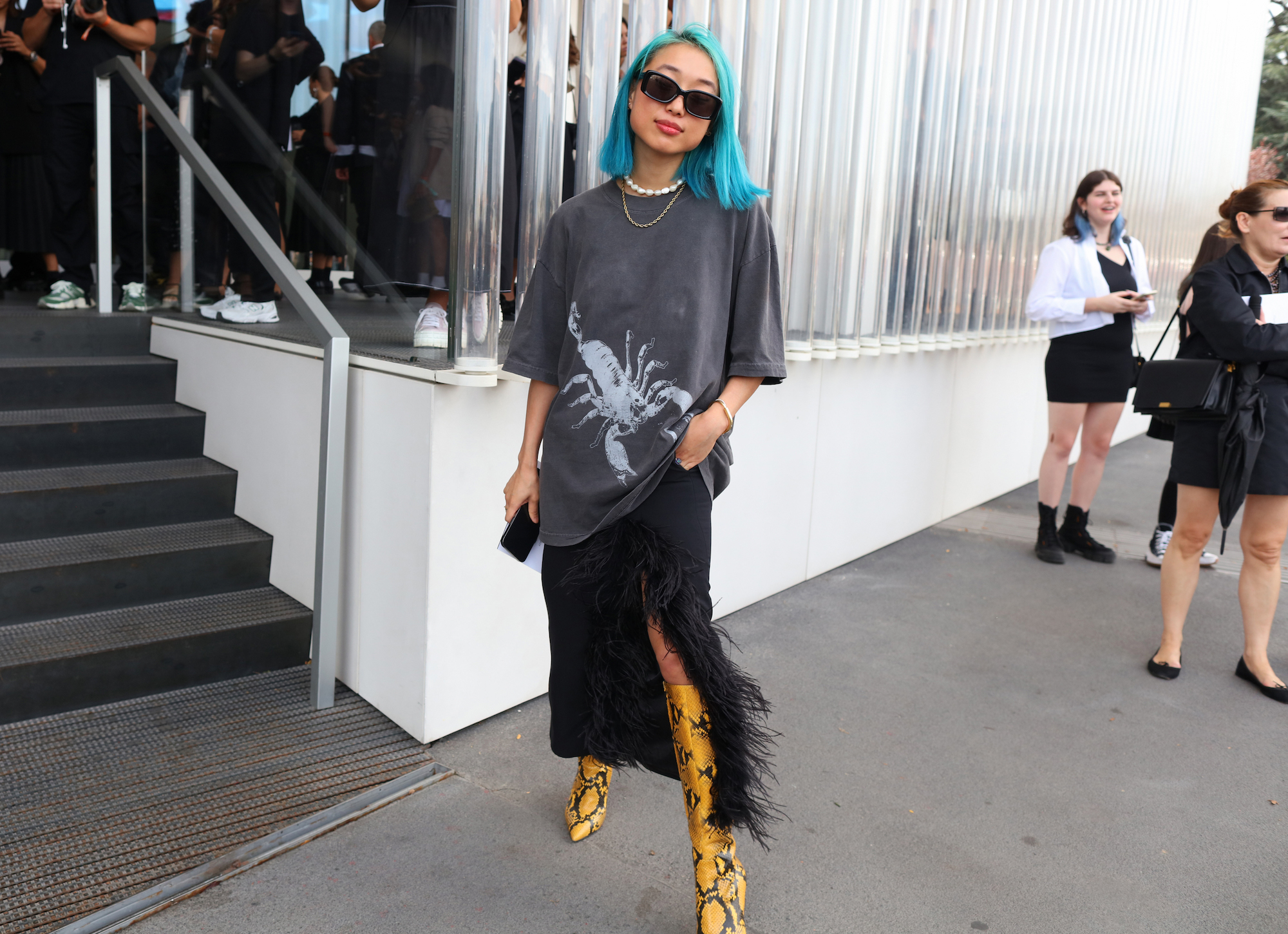 Streetstyle tijdens Milan Fashion Week lente/zomer 2024