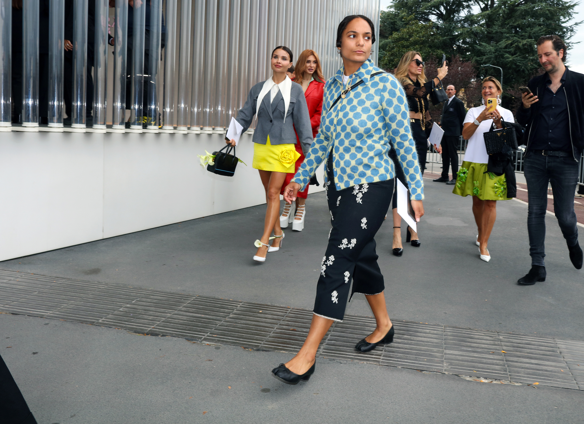 Streetstyle tijdens Milan Fashion Week lente/zomer 2024