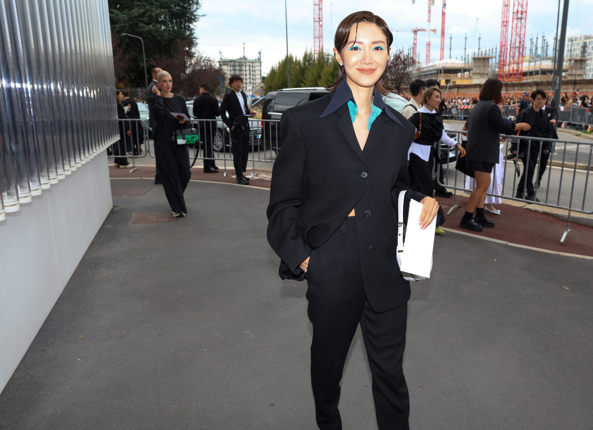 Streetstyle tijdens Milan Fashion Week lente/zomer 2024