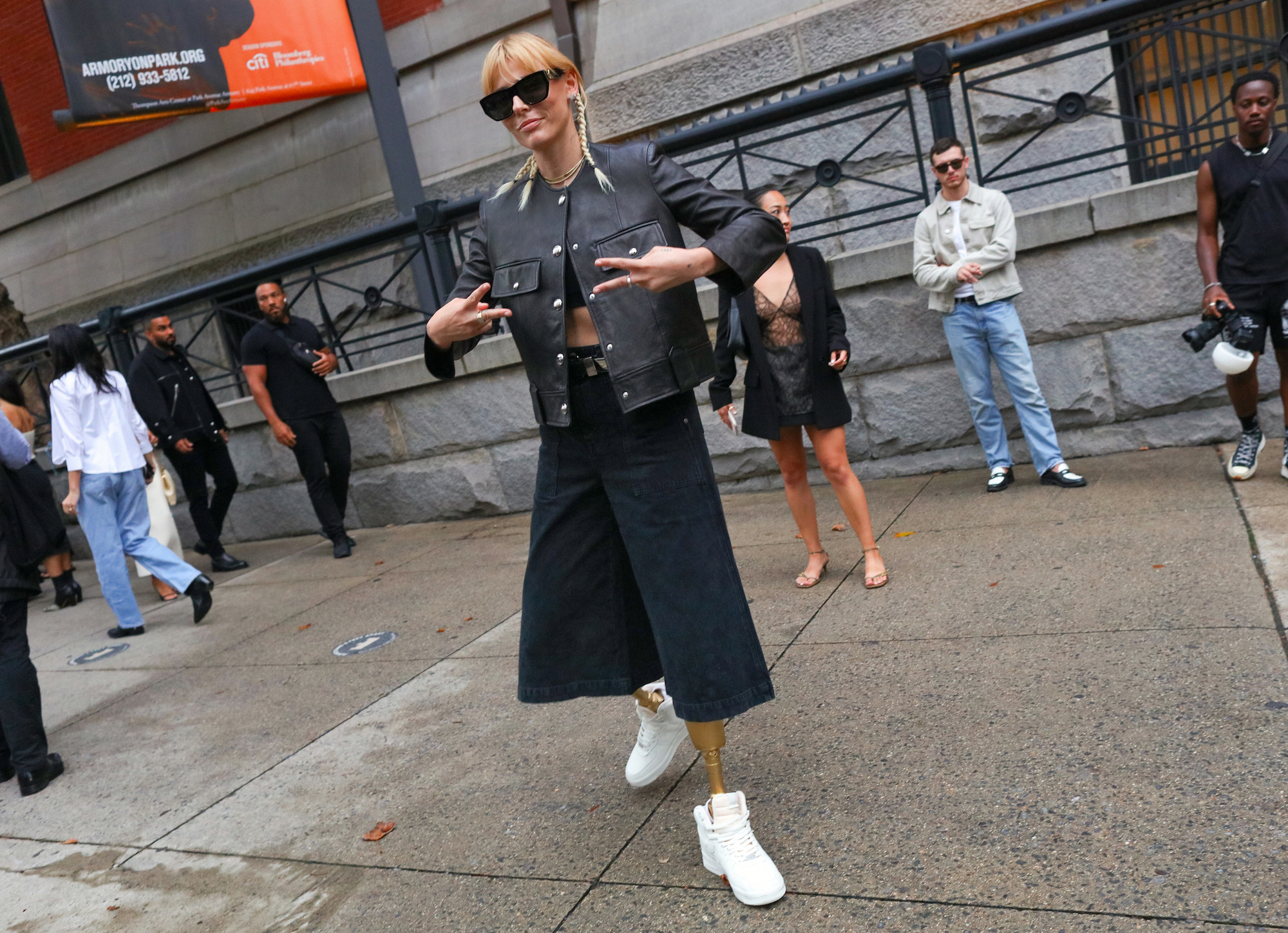 Een streetstylelook tijdens de New Yorkse modeweek