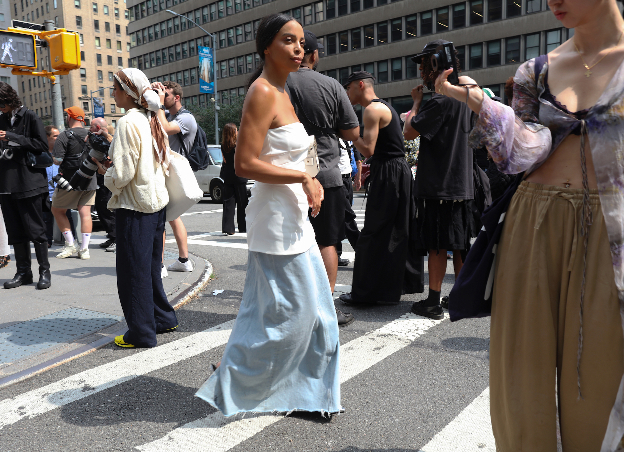 Een streetstylelook tijdens de New Yorkse modeweek