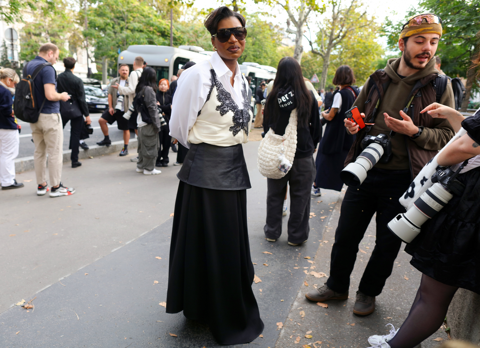 Streetstyle tijdens Paris Fashion Week lente/zomer 2024